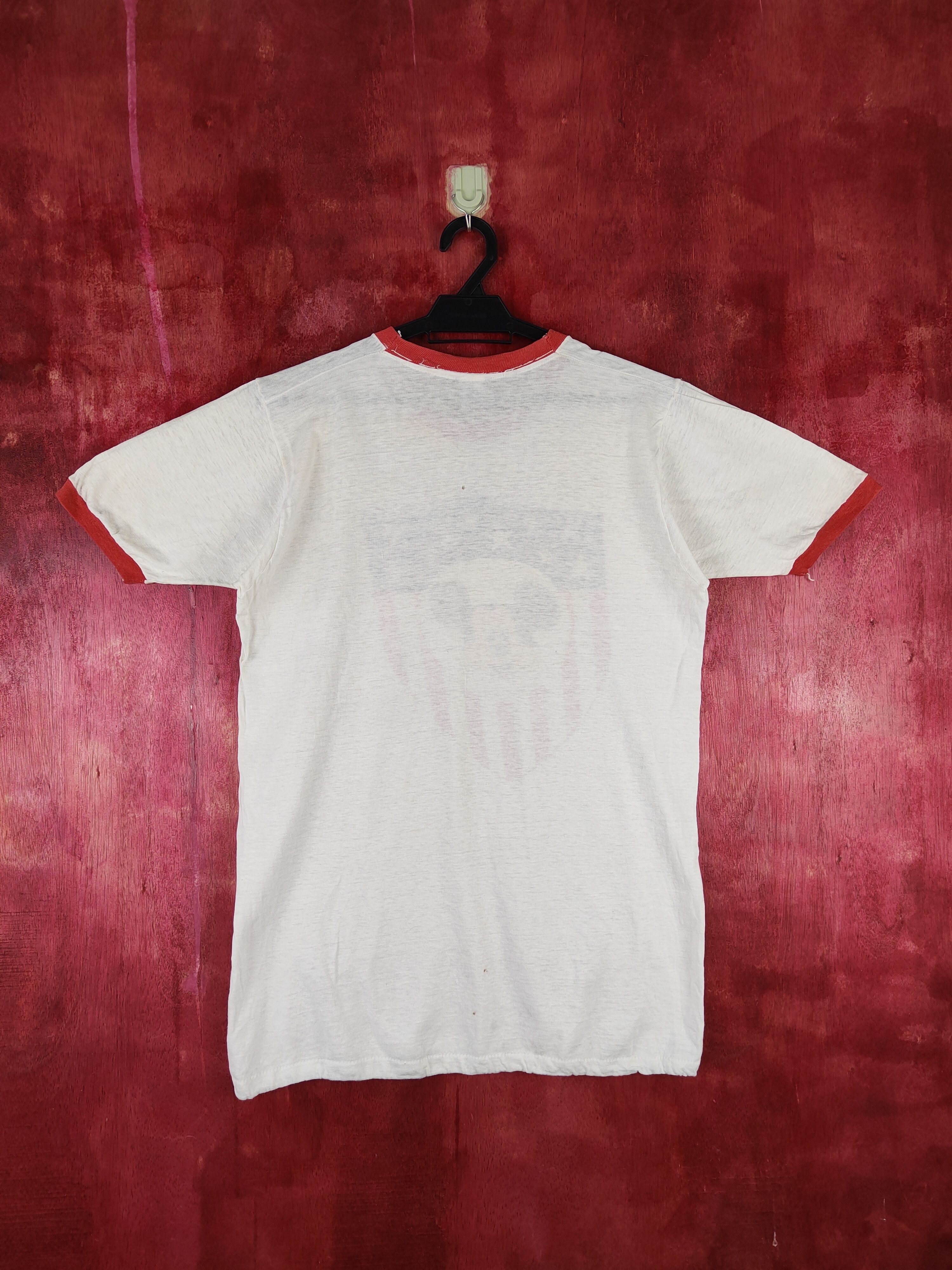 Disney Vtg ringer Mickey Mouse american flag single stitch #S663af Size US M / EU 48-50 / 2 - 8 Thumbnail