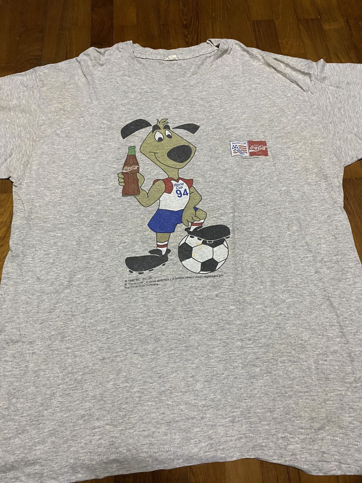 Coca Cola × Vintage Vintage ‘94 Coca Cola World Cup Dog Mascot Tee Size US L / EU 52-54 / 3 - 11 Thumbnail