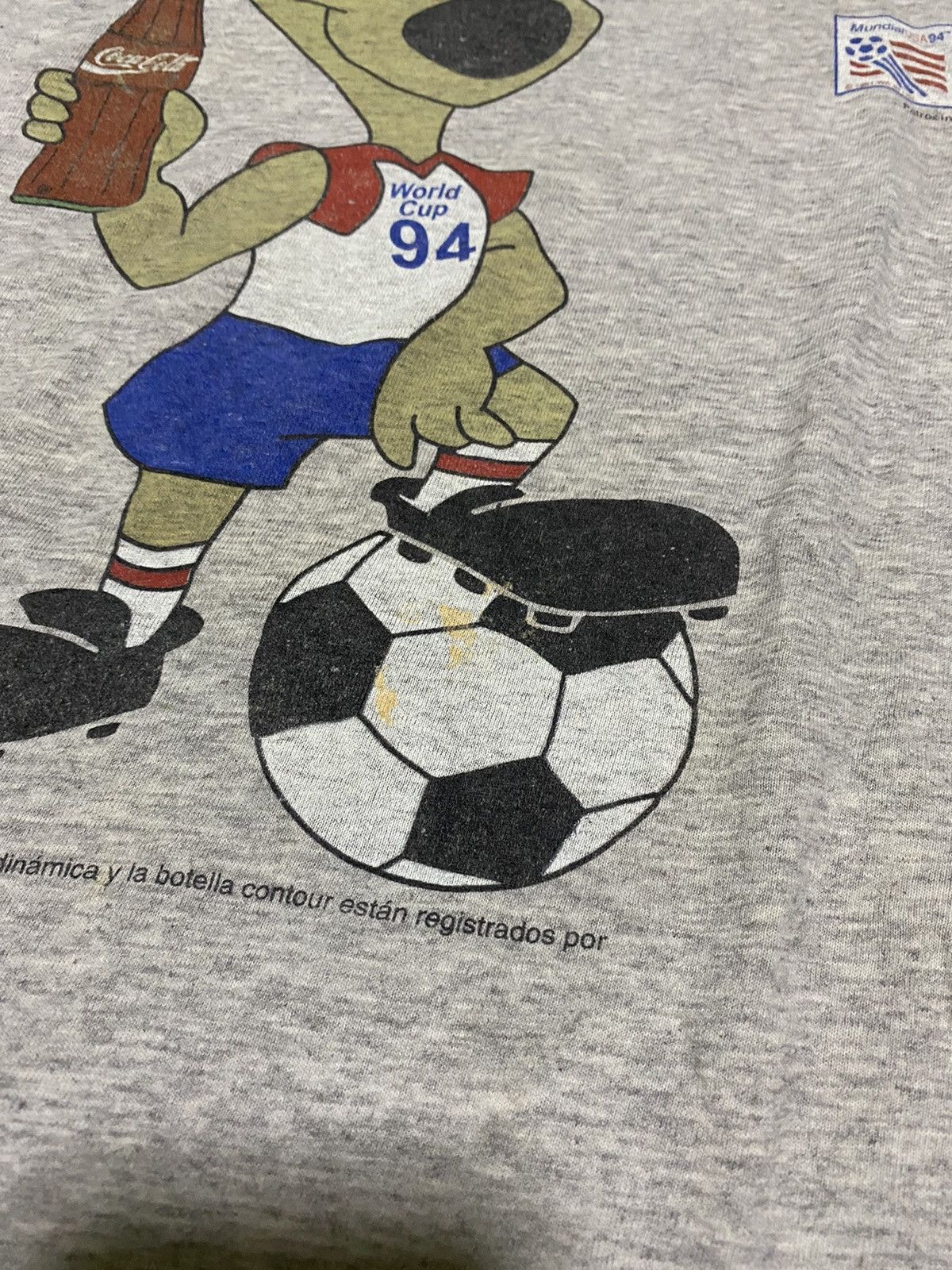 Coca Cola × Vintage Vintage ‘94 Coca Cola World Cup Dog Mascot Tee Size US L / EU 52-54 / 3 - 6 Thumbnail