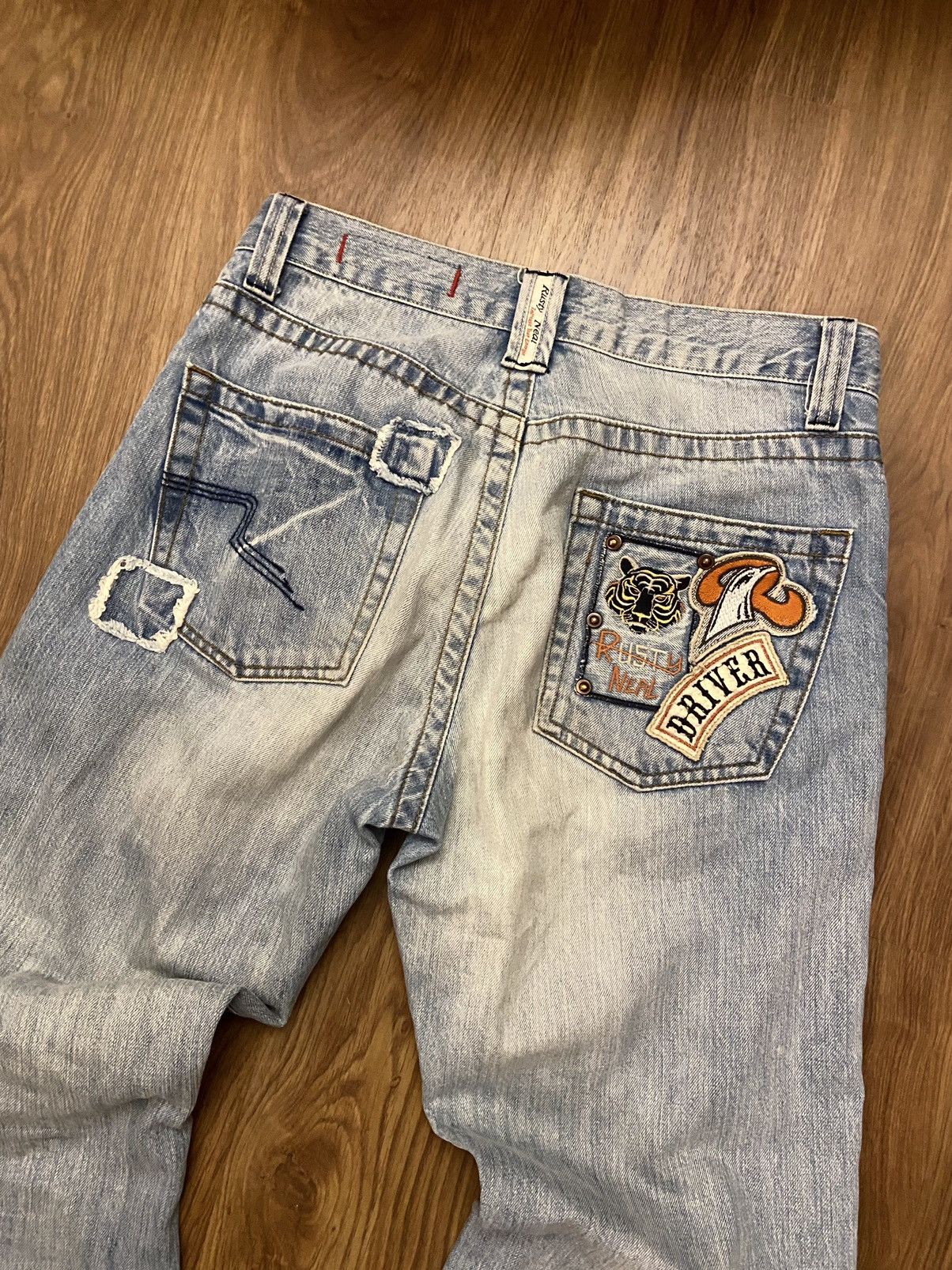 Japanese Brand Rusty Neal Vintage Japan Style Denim Jeans Levi’s Style Y2K Size US 32 / EU 48 - 1 Thumbnail