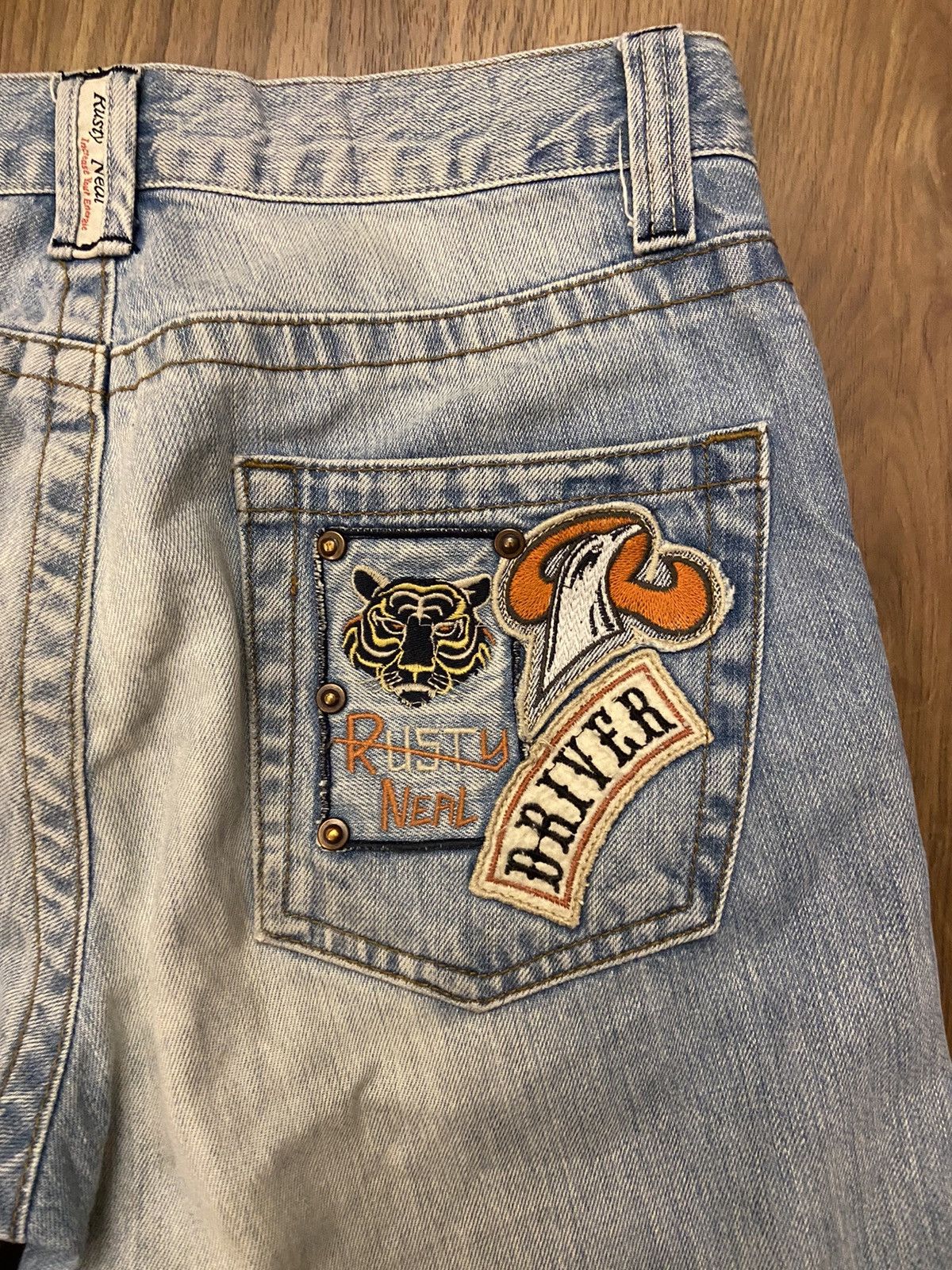 Japanese Brand Rusty Neal Vintage Japan Style Denim Jeans Levi’s Style Y2K Size US 32 / EU 48 - 3 Thumbnail