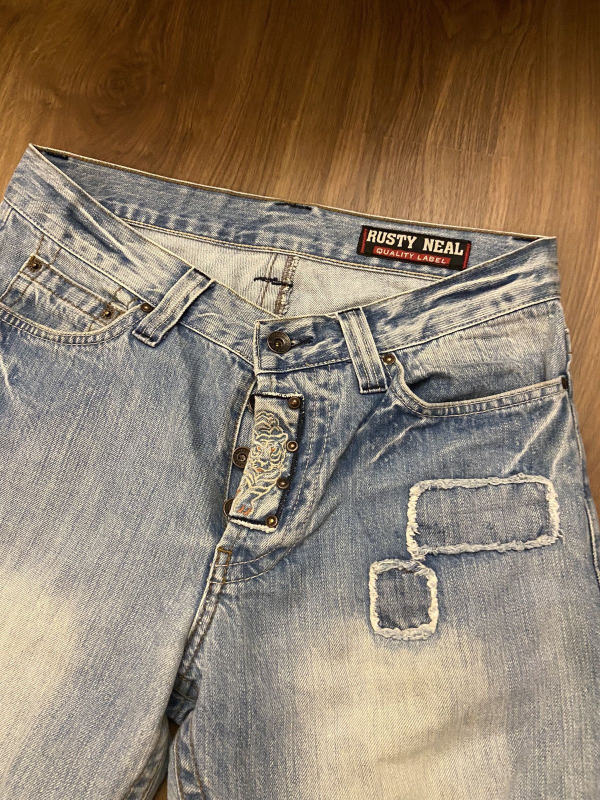 Japanese Brand Rusty Neal Vintage Japan Style Denim Jeans Levi’s Style Y2K Size US 32 / EU 48 - 7 Thumbnail