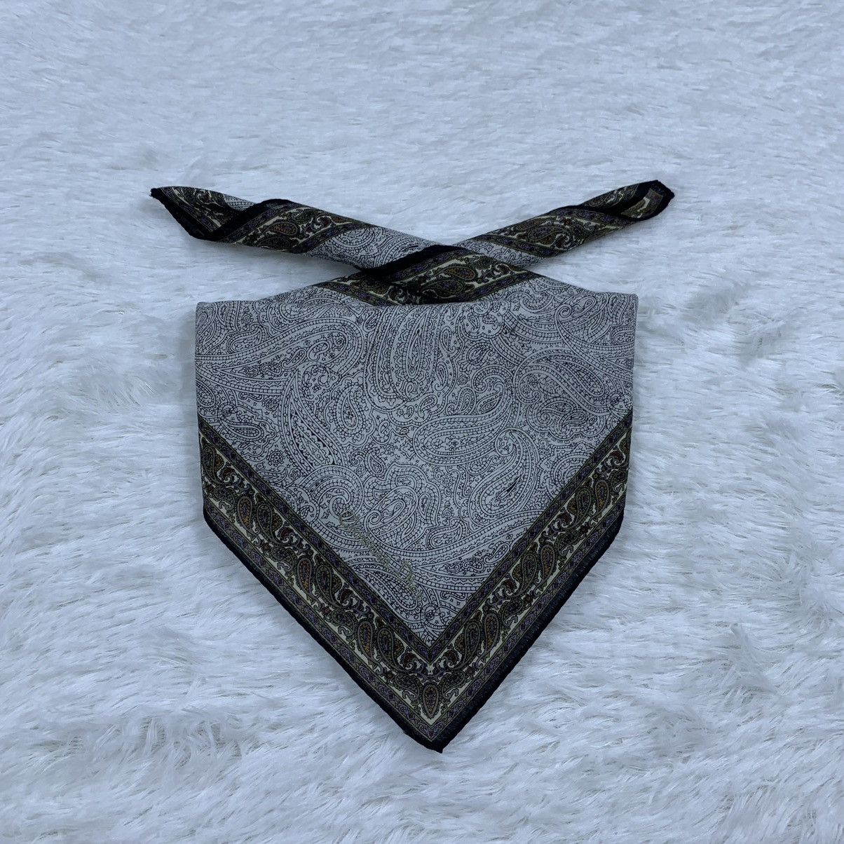 Christian Dior Monsieur × Vintage CHRISTIAN DIOR handkerchief handky bandana paisley design Size ONE SIZE - 1 Thumbnail