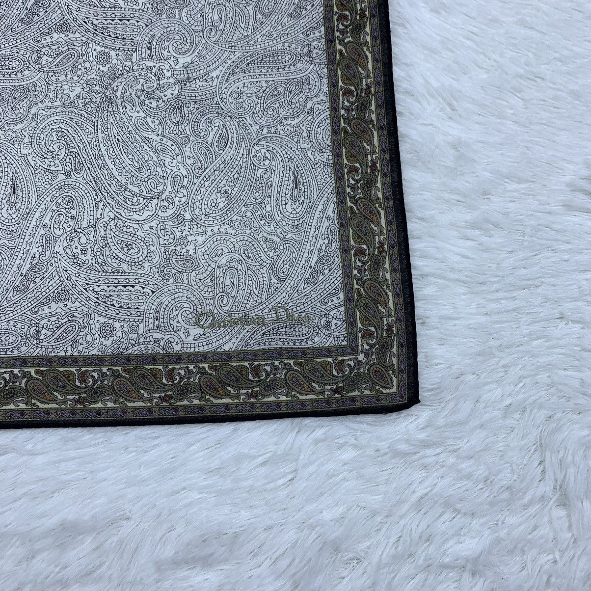 Christian Dior Monsieur × Vintage CHRISTIAN DIOR handkerchief handky bandana paisley design Size ONE SIZE - 6 Thumbnail