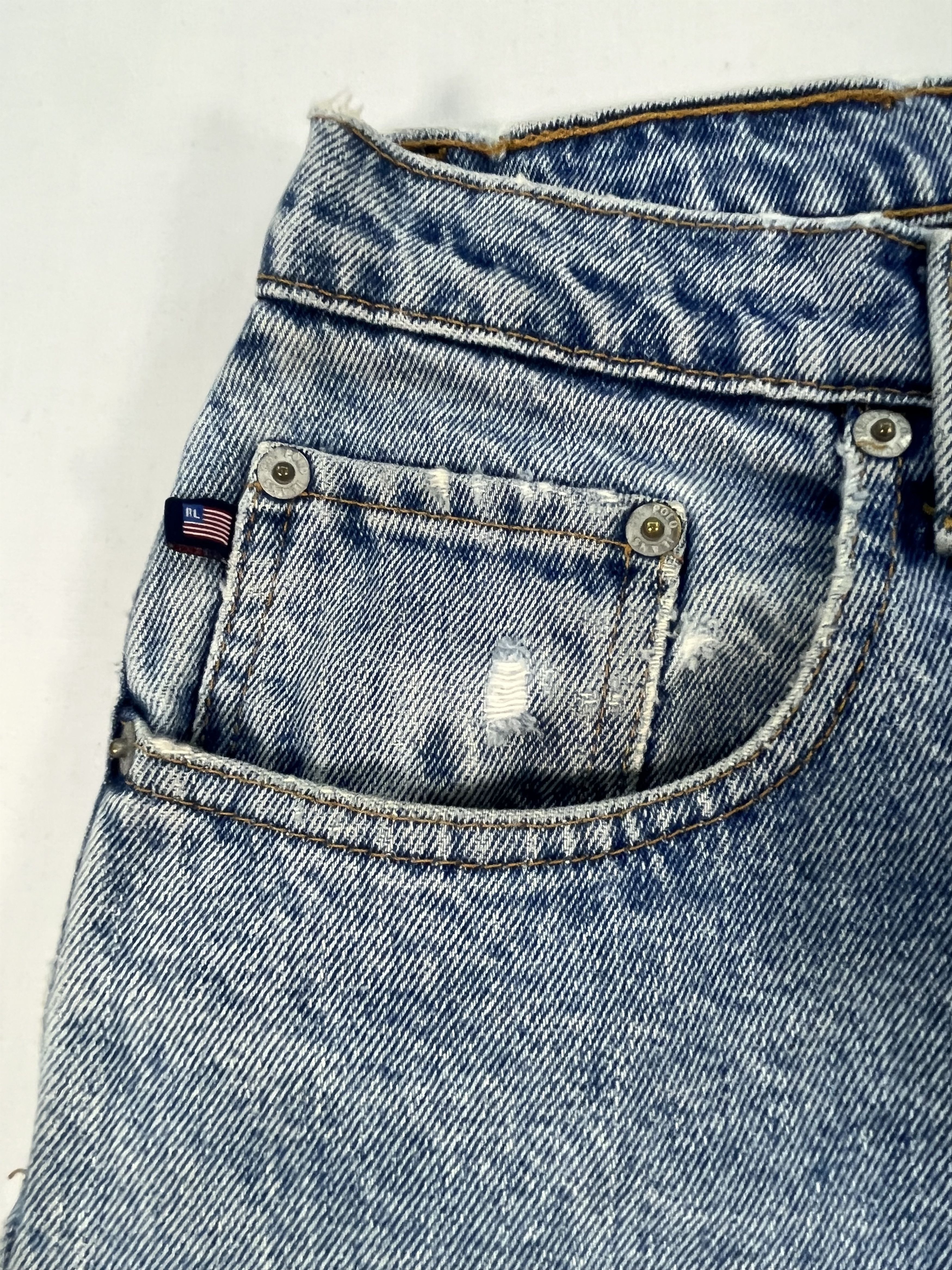 Polo Ralph Lauren Vintage Polo Jeans By Ralph Lauren Blue Denim Size US 34 / EU 50 - 4 Thumbnail