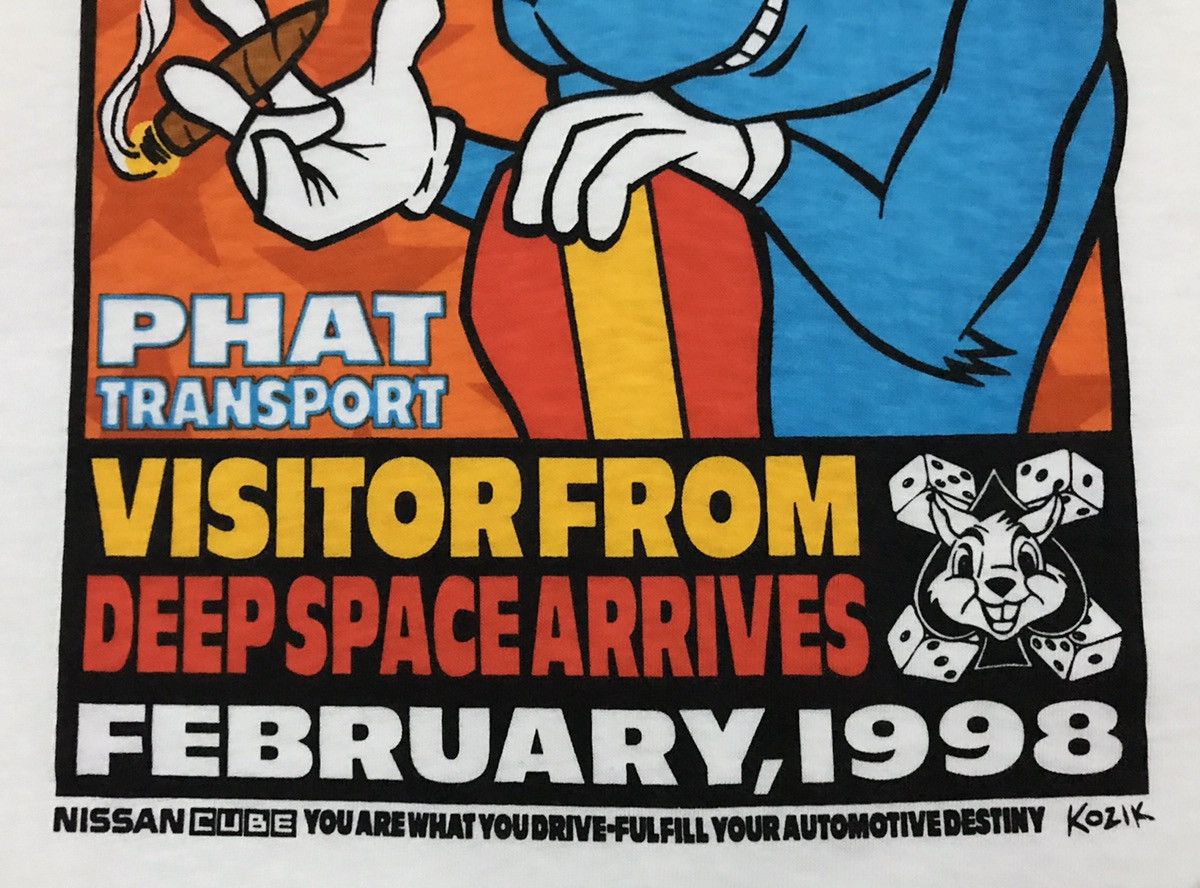 Band Tees × Vintage Vintage Frank Kozik NISSAN CUBE Art Poster Tshirt Size US L / EU 52-54 / 3 - 4 Thumbnail