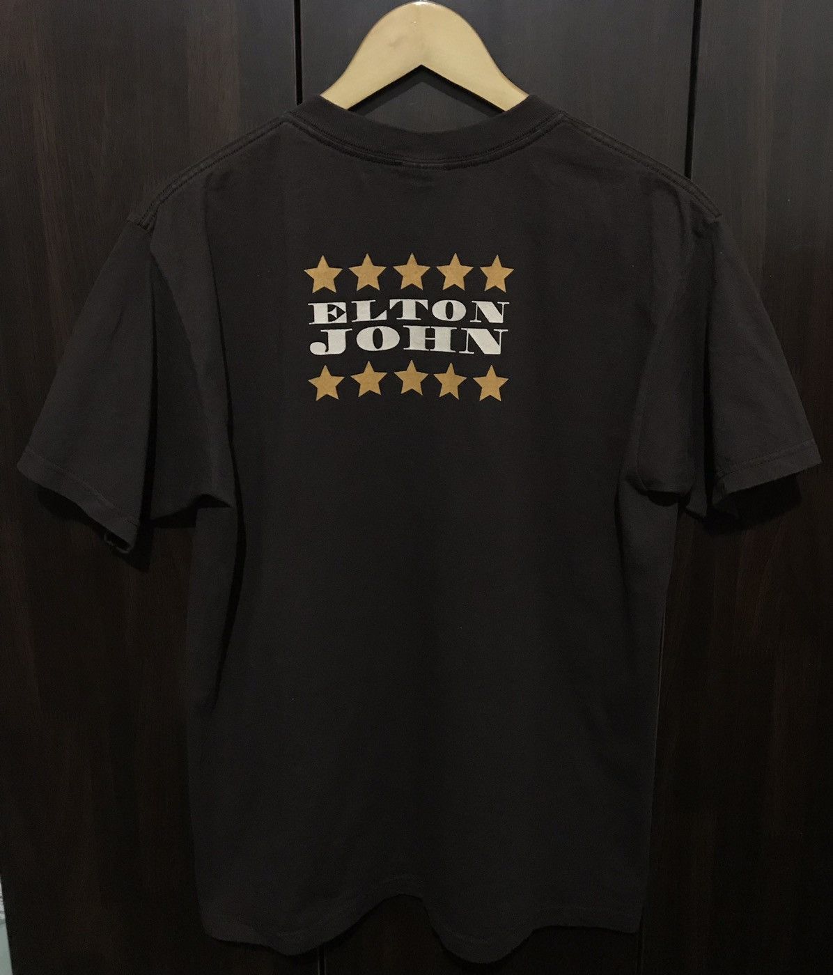 Anvil × Band Tees × Vintage Vintage Y2K Elton John Tshirt Size US M / EU 48-50 / 2 - 3 Thumbnail