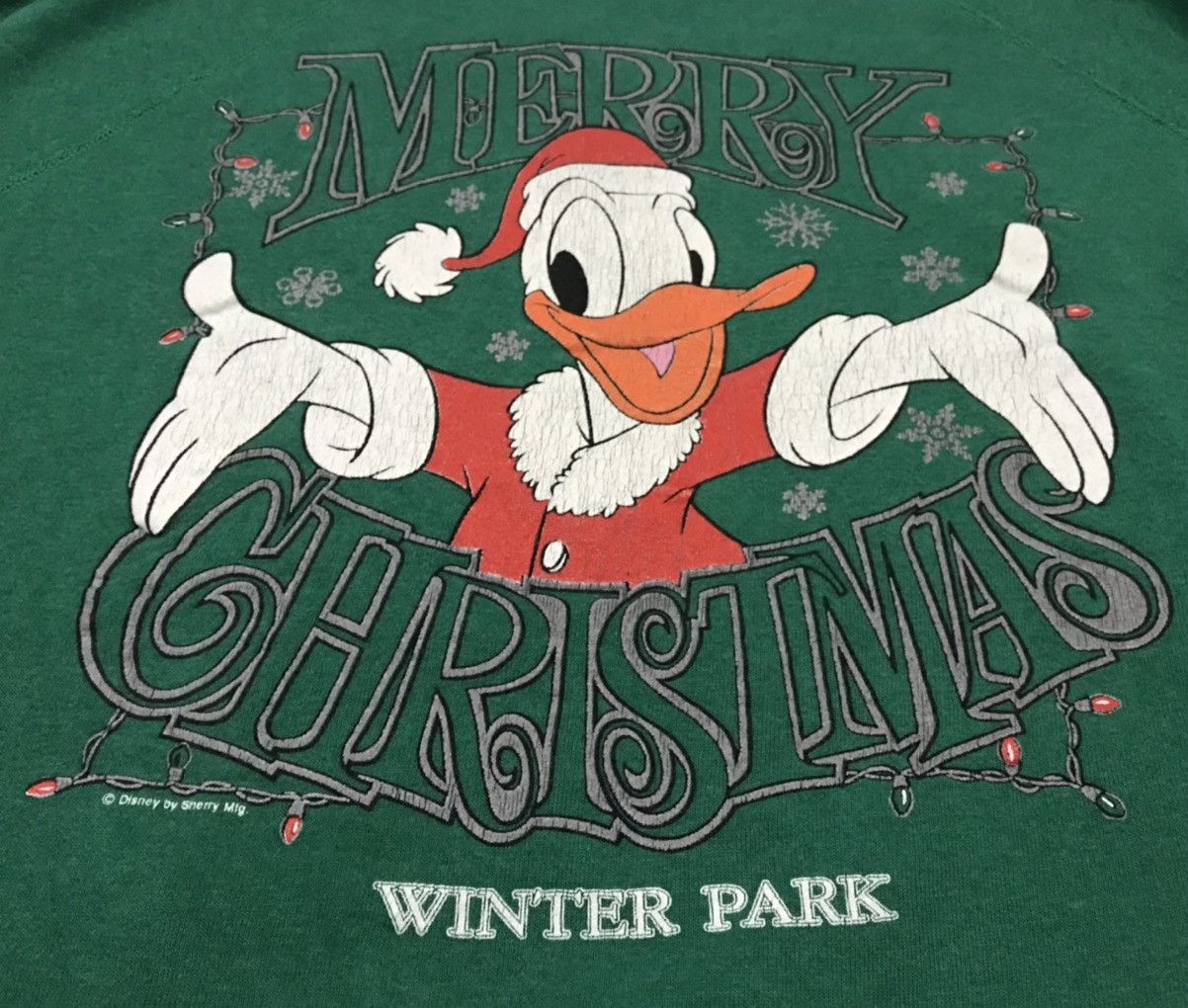 Cartoon Network × Disney × Hanes Vintage Donald Duck “Merry Christmas” Sweatshirt Size US L / EU 52-54 / 3 - 2 Thumbnail