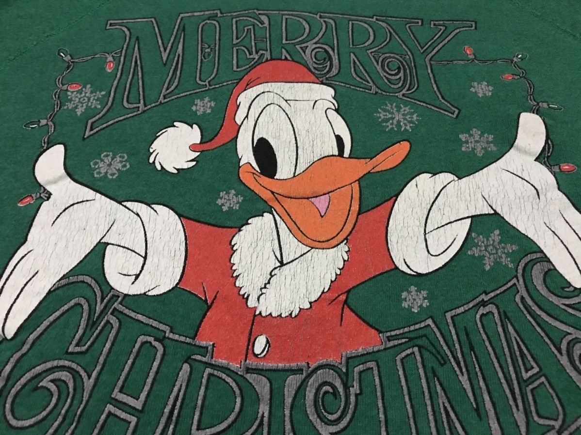 Cartoon Network × Disney × Hanes Vintage Donald Duck “Merry Christmas” Sweatshirt Size US L / EU 52-54 / 3 - 3 Thumbnail