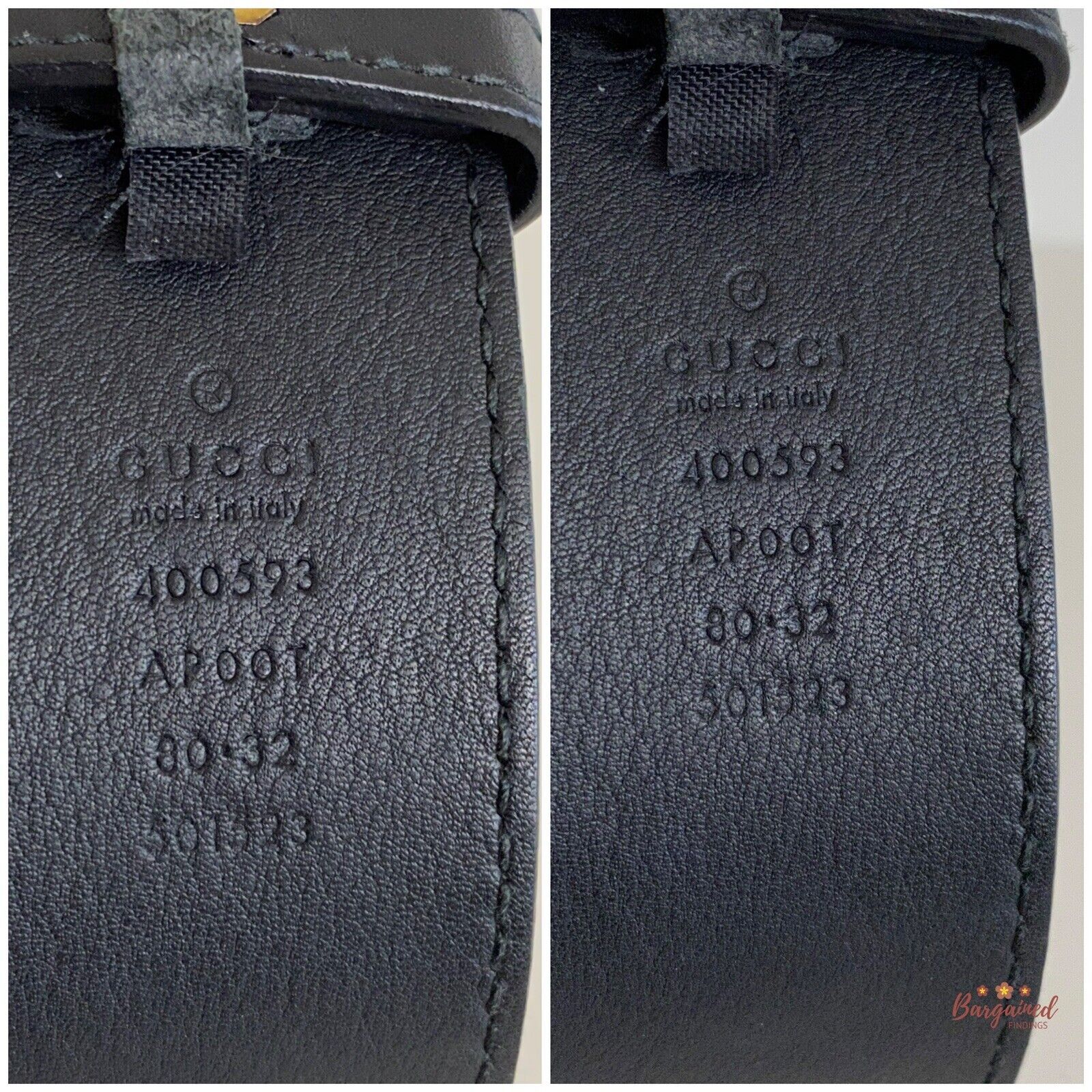 Gucci Gucci Black Wide Leather Double G Buckle Belt 80/32 Size ONE SIZE - 10 Thumbnail