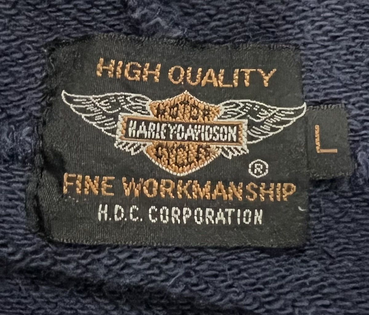 Vintage VINTAGE HARLEY DAVIDSON MOTORCYCLES HOODIES Size US L / EU 52-54 / 3 - 9 Thumbnail