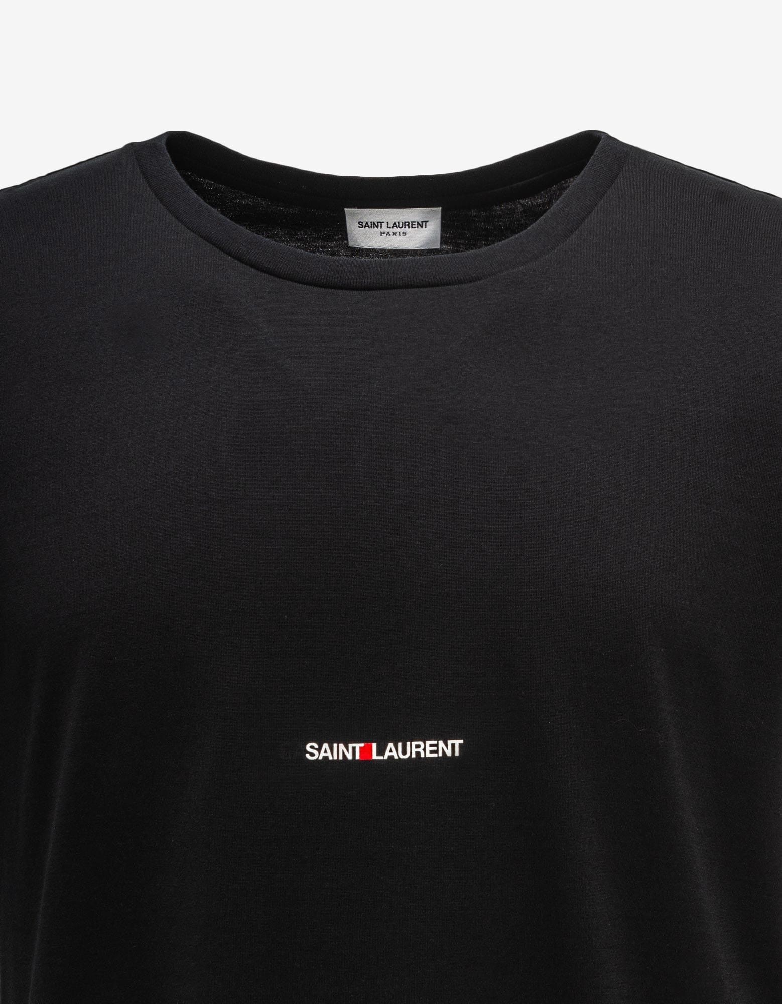 Saint Laurent Paris Black Rive Gauche Logo T-Shirt Size US XL / EU 56 / 4 - 3 Thumbnail