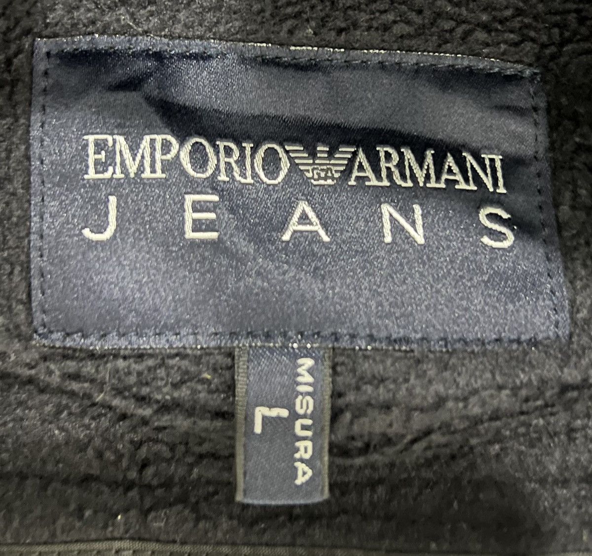 Emporio Armani Emporio Armani Jeans Men's Black Full-Zip Jacket - Size L Size US L / EU 52-54 / 3 - 10 Thumbnail
