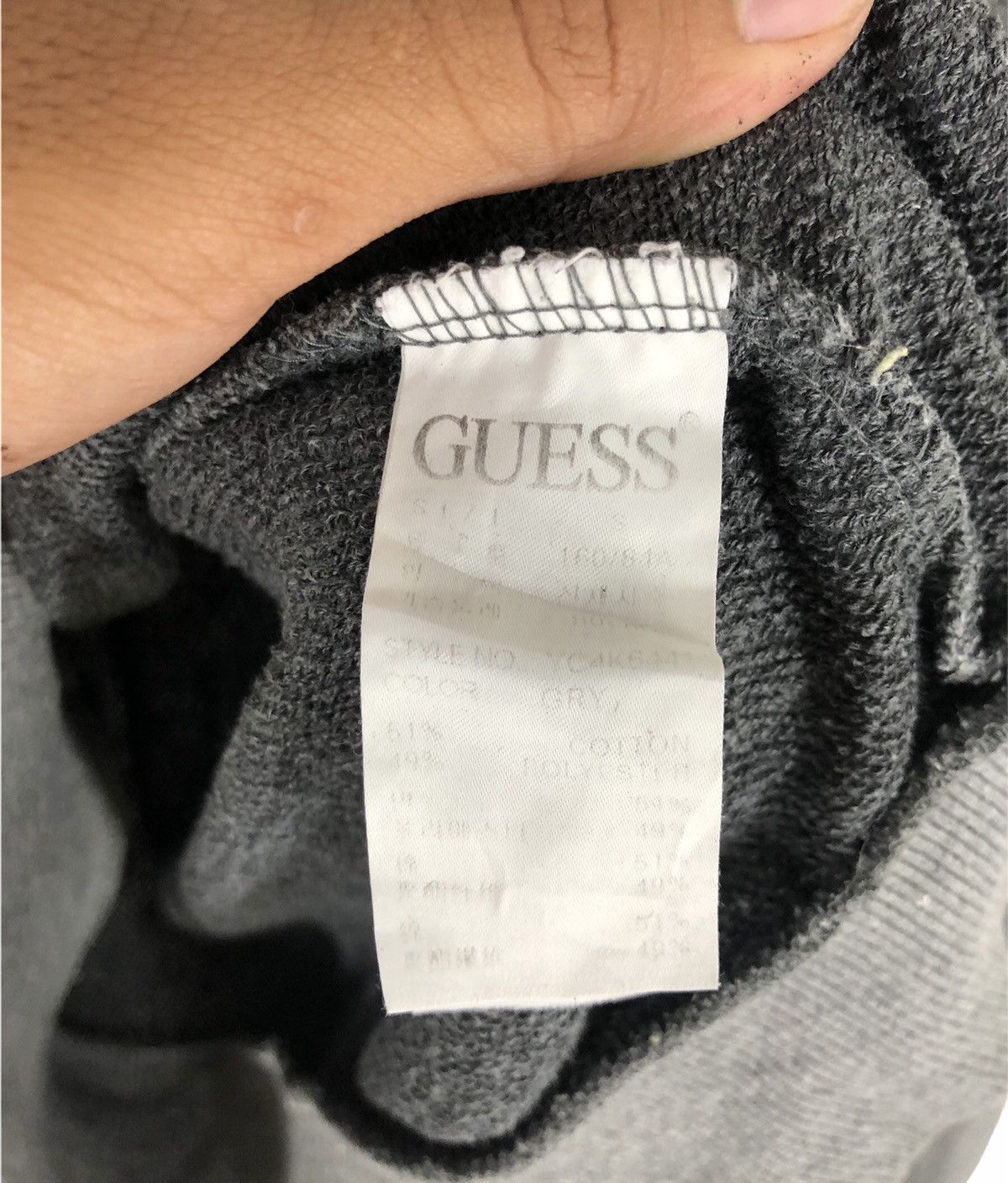 Guess × Vintage Guess sweatshirt big logo streetwear size S cw21 Size US S / EU 44-46 / 1 - 9 Thumbnail