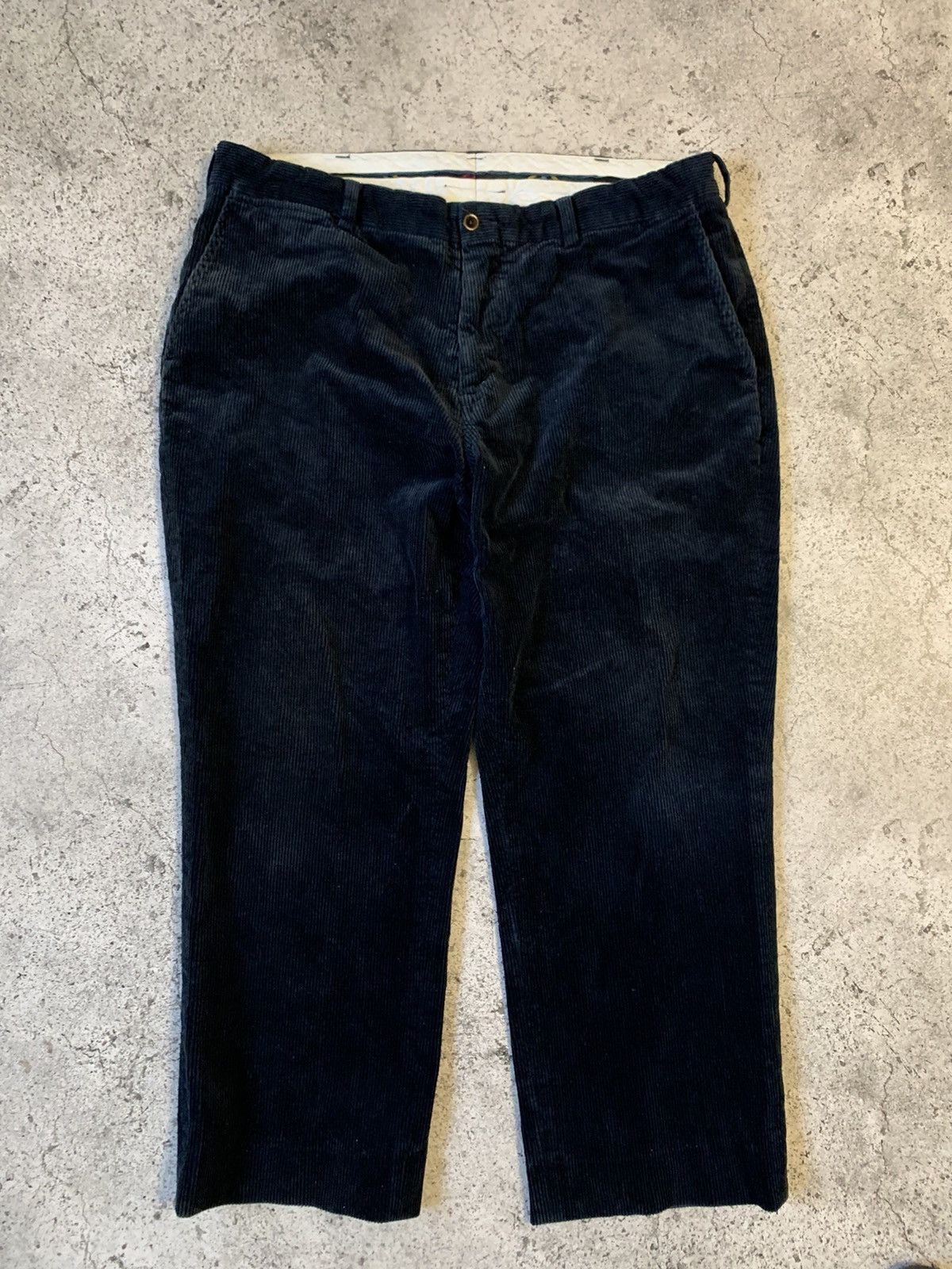 Ralph Lauren POLO GOLF corduroy pants for men, size W36 cotton blue type Vintage Second Hand