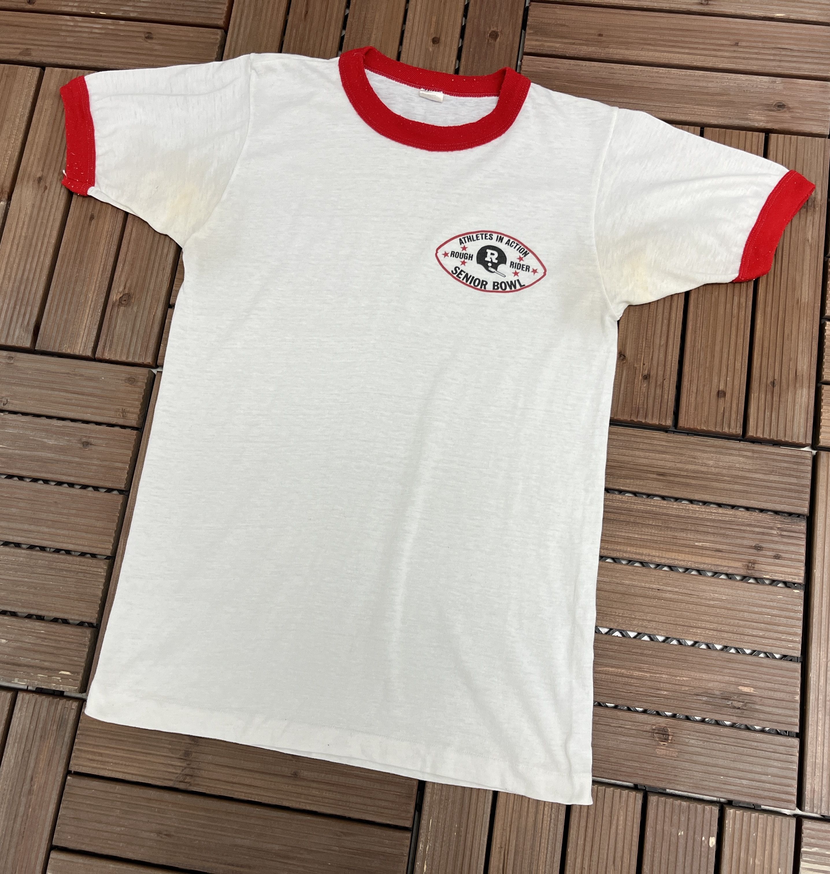 Vintage Rough Rider Senior Bowl Football Vintage T-Shirt Size US M / EU 48-50 / 2 - 3 Thumbnail