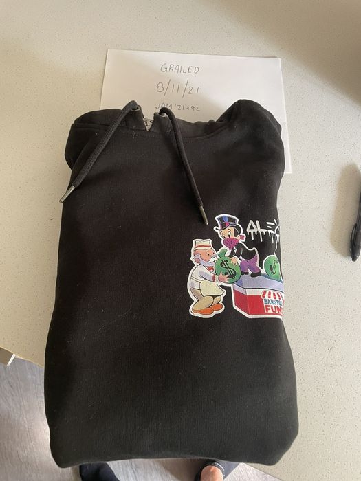 Alec Monopoly ALEC MONOPOLY x BARSTOOL FUND Monopz Saves Small Biz Hoodie Grailed