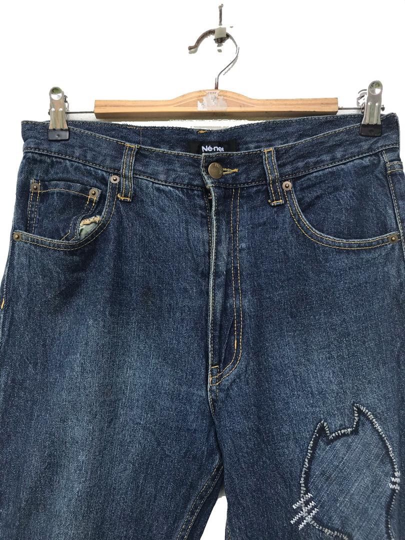 Homme Plisse Issey Miyake × Issey Miyake Vintage Ne.net Issey Miyake Designer Pacthwork Cat Size US 30 / EU 46 - 2 Thumbnail