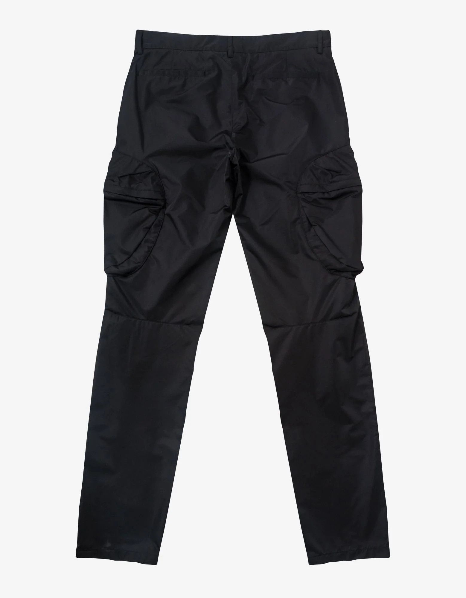 Black Slim Fit Cargo Trousers