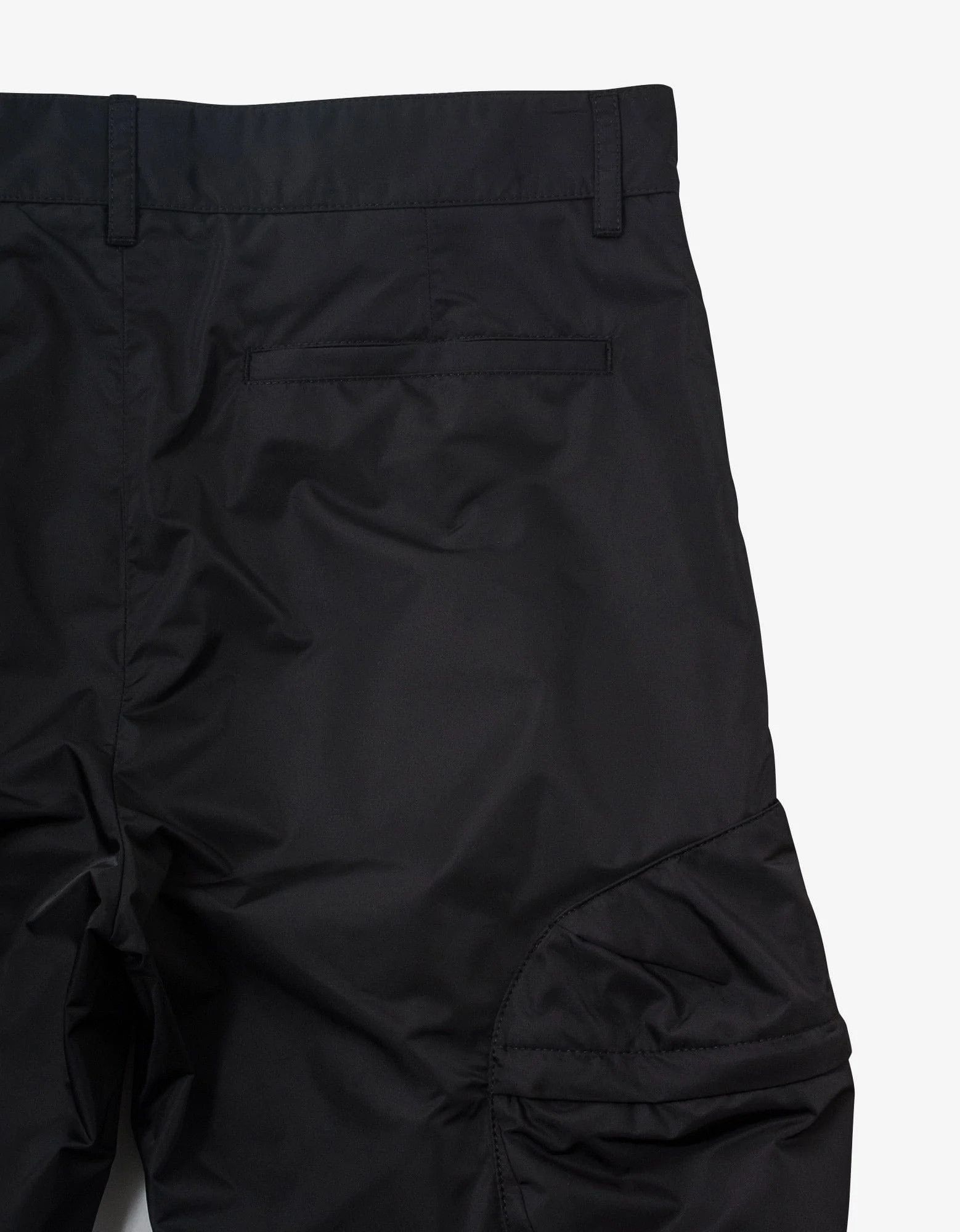 Black Slim Fit Cargo Trousers