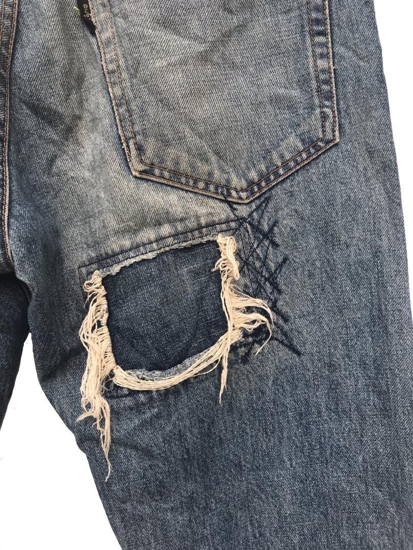 Beams Plus × Designer Vintage Beams Distressed Pachwork Designer Size US 32 / EU 48 - 9 Thumbnail