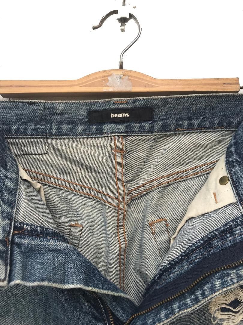 Beams Plus × Designer Vintage Beams Distressed Pachwork Designer Size US 32 / EU 48 - 10 Thumbnail