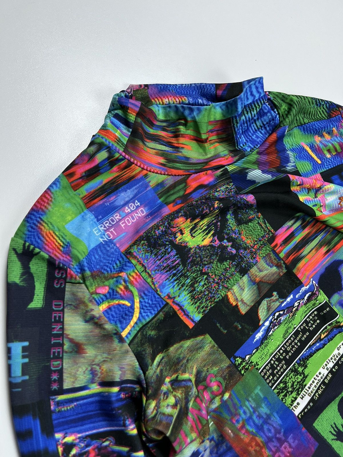 Hysteric Glamour Vintage Glitchcore Style Top Blouse y2k Computer Error Size L / US 10 / IT 46 - 7 Thumbnail
