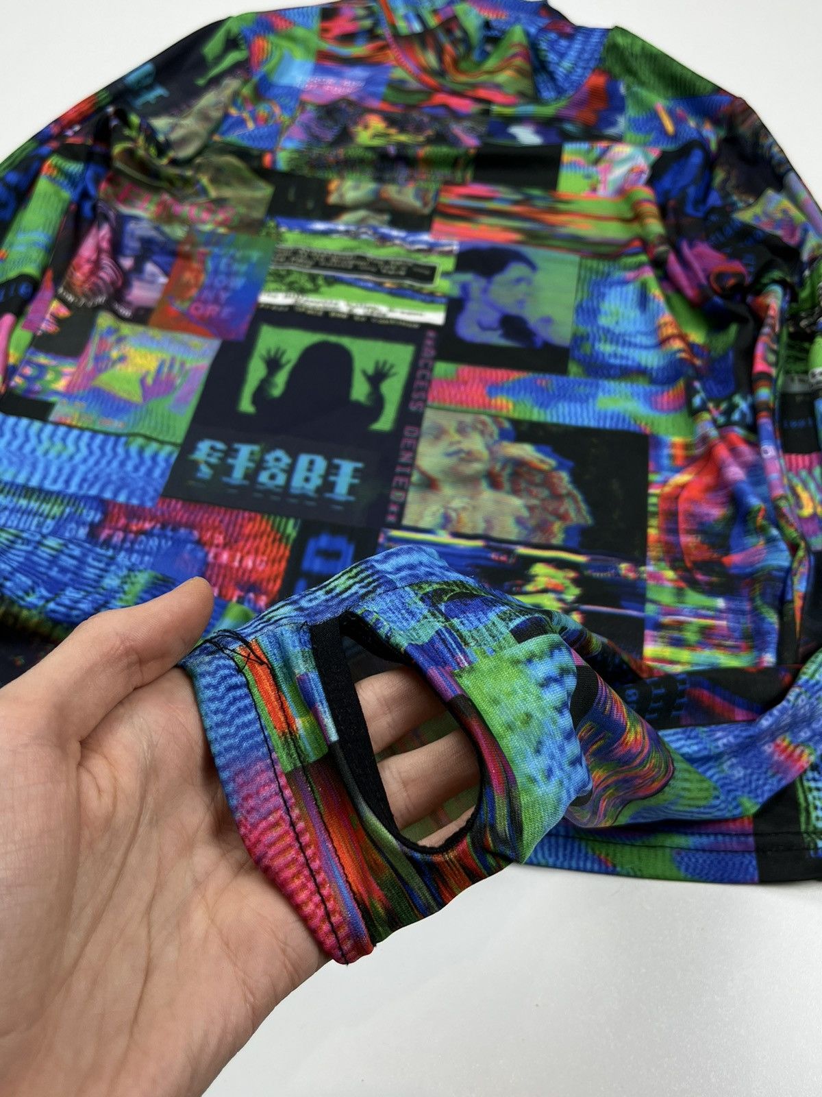Hysteric Glamour Vintage Glitchcore Style Top Blouse y2k Computer Error Size L / US 10 / IT 46 - 4 Thumbnail