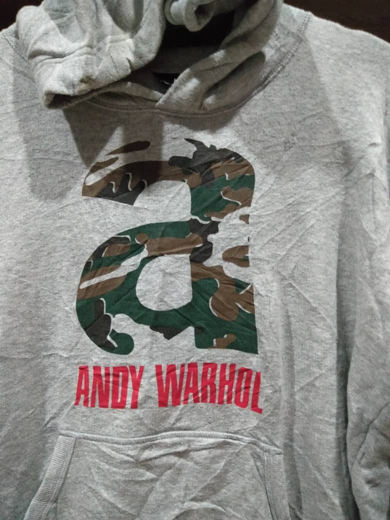 Andy Warhol 🔥 ANDY WARHOL POP ART HOODIE Size US L / EU 52-54 / 3 - 4 Thumbnail