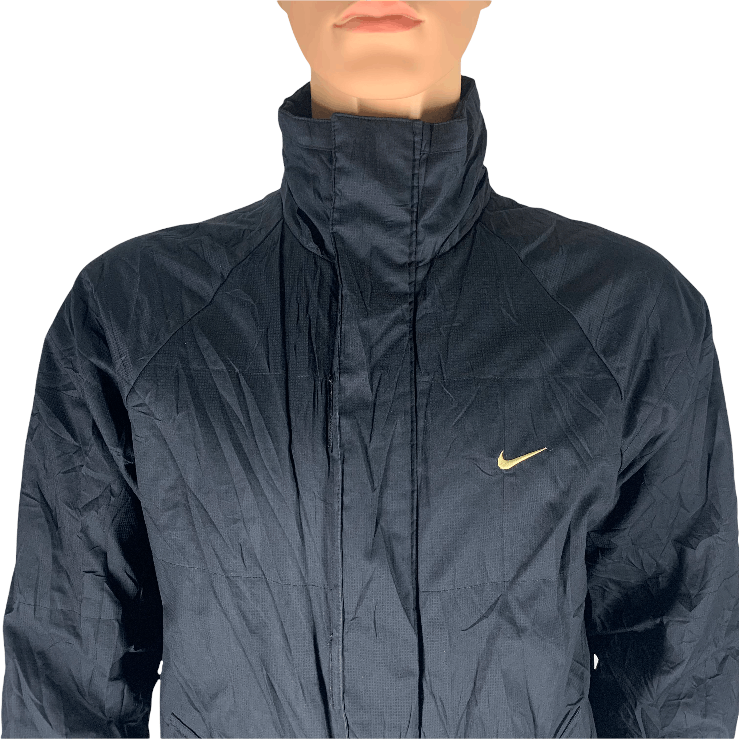 Nike Gold Swoosh Black Jacket #3555-50