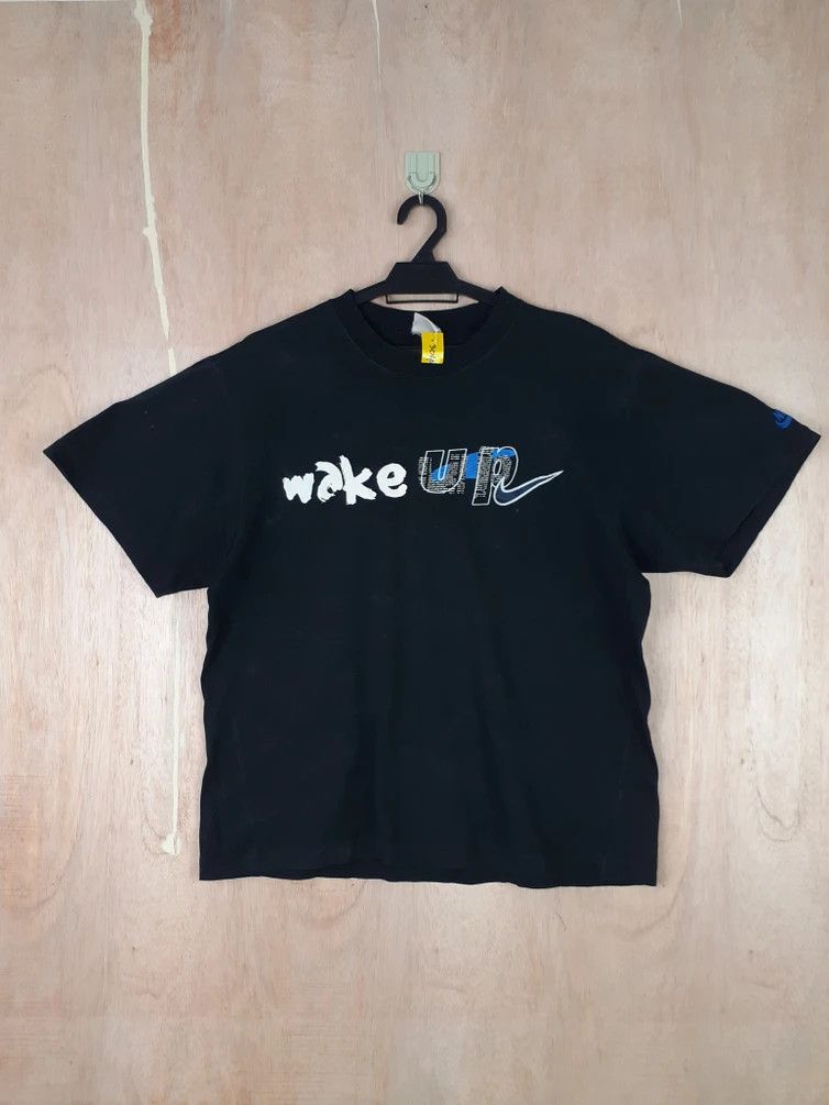 Nike × Vintage DL Nike wake up vintage grey tag Tshirt #3043 Size US L / EU 52-54 / 3 - 11 Thumbnail
