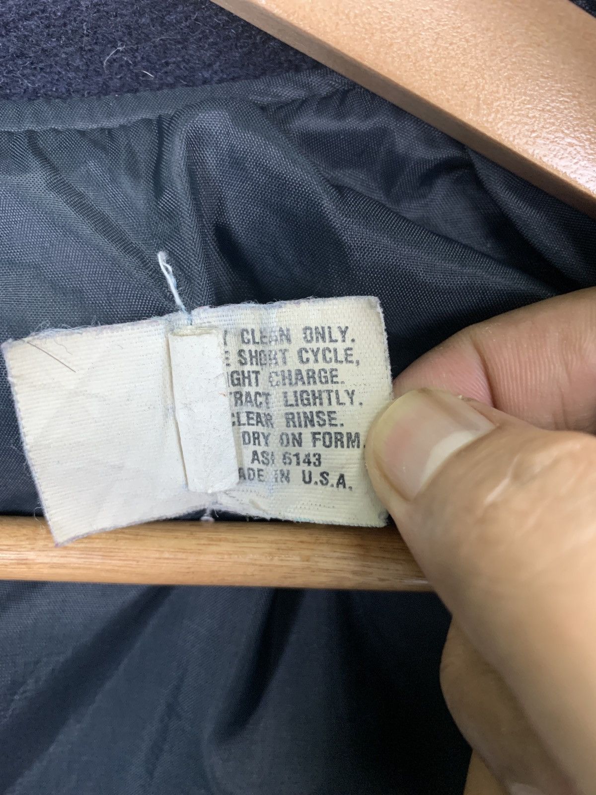 Authentic wool jacket made in USA