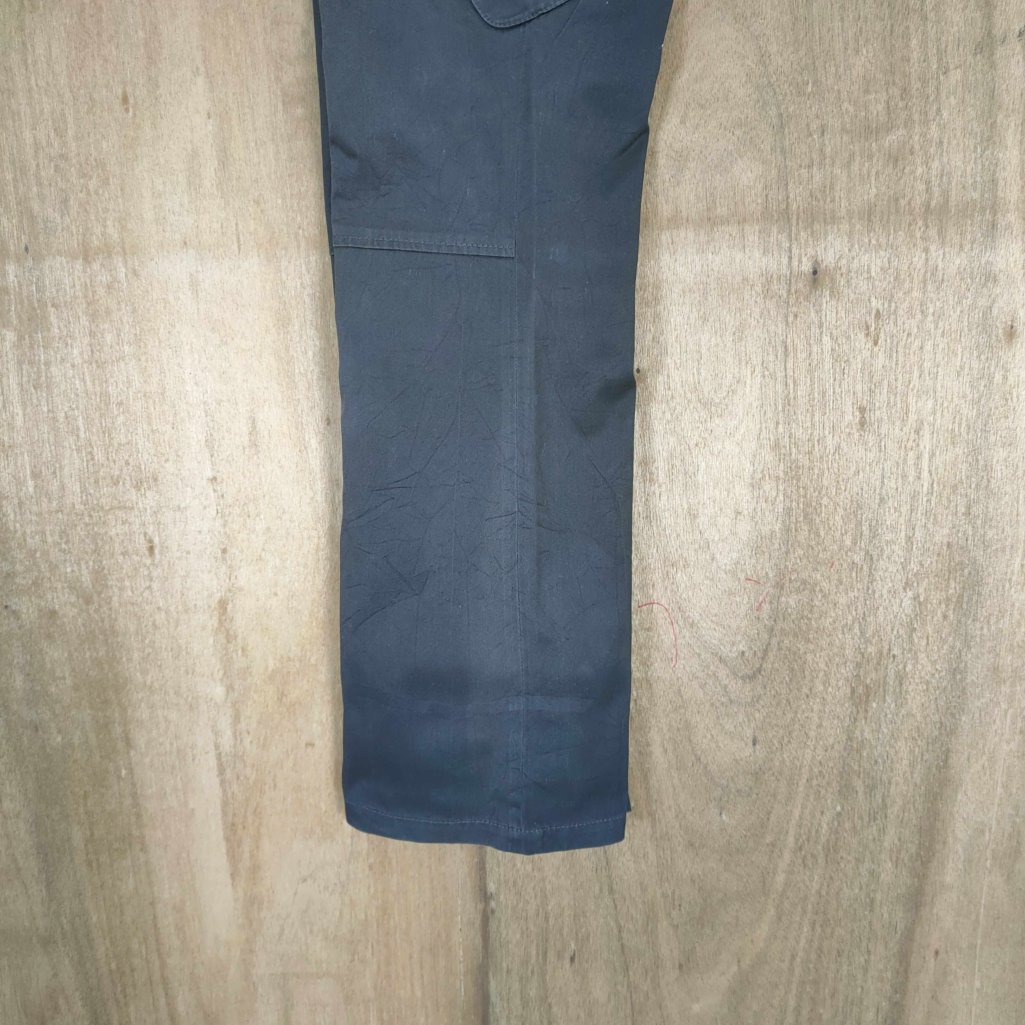 Issey Miyake TETE HOMME by ISSEY MIYAKE BROWN FLARED CARGO PANTS Size US 30 / EU 46 - 15 Thumbnail