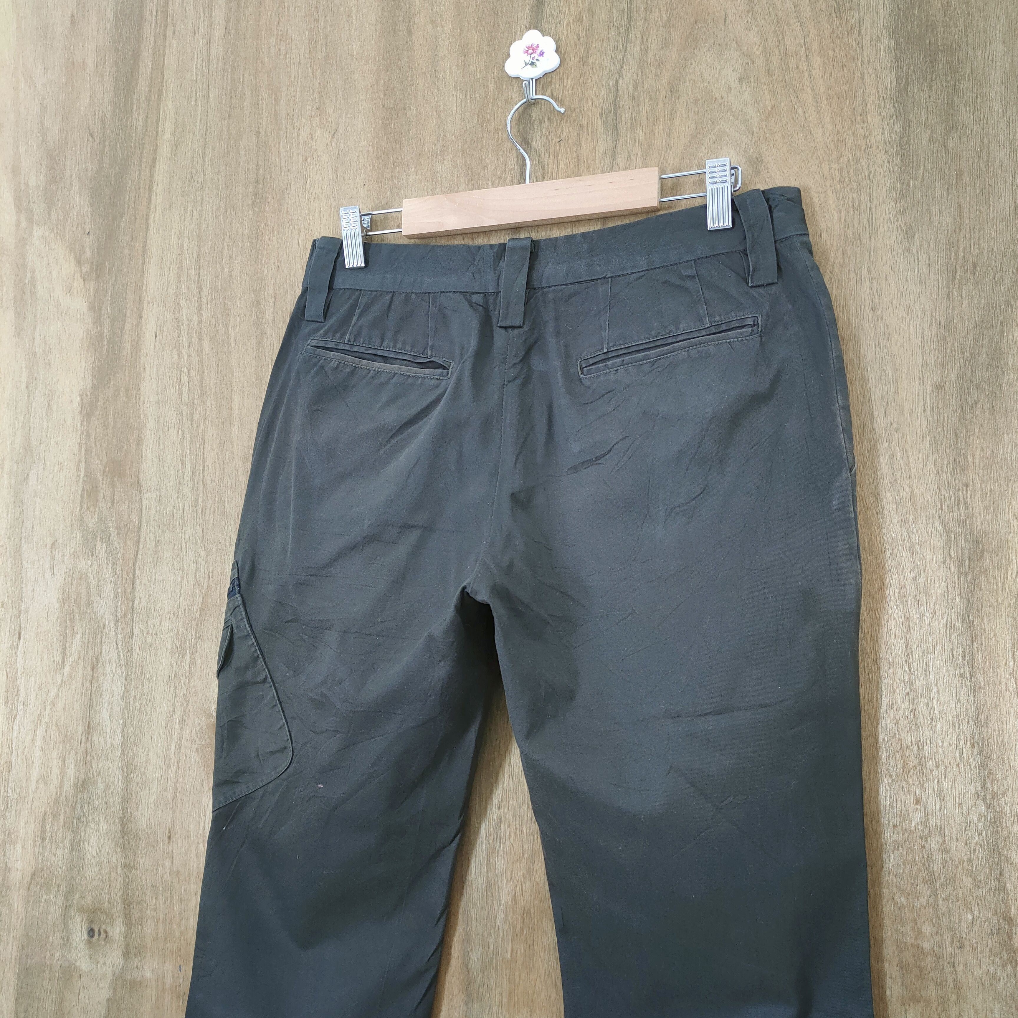 Issey Miyake TETE HOMME by ISSEY MIYAKE BROWN FLARED CARGO PANTS Size US 30 / EU 46 - 10 Thumbnail