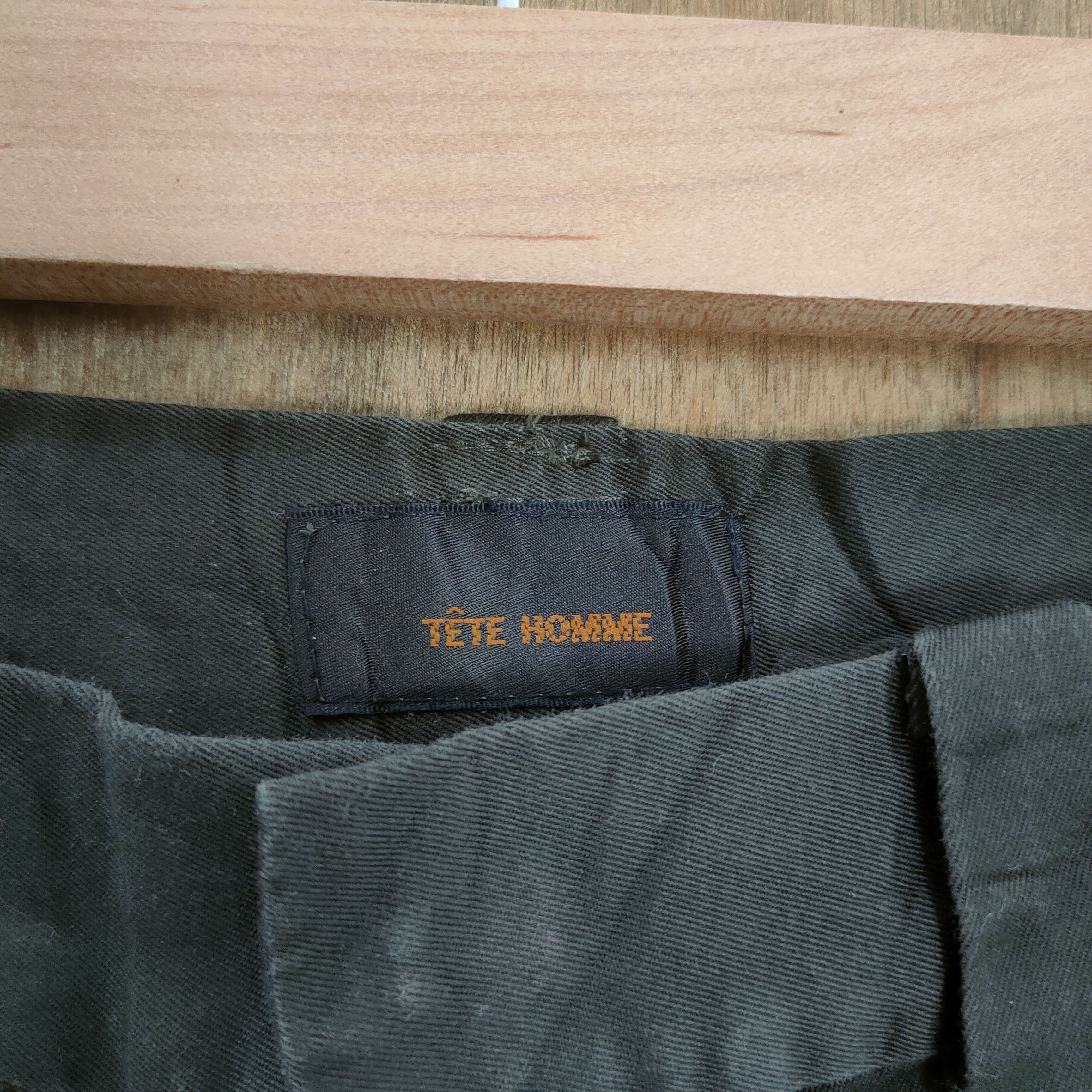 Issey Miyake TETE HOMME by ISSEY MIYAKE BROWN FLARED CARGO PANTS Size US 30 / EU 46 - 8 Thumbnail