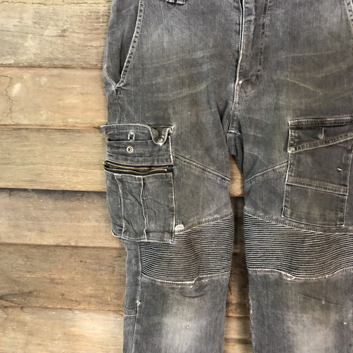 Faded Glory Tora Grey faded ripped utility vintage Cargo Pants #7053 Size US 30 / EU 46 - 6 Thumbnail