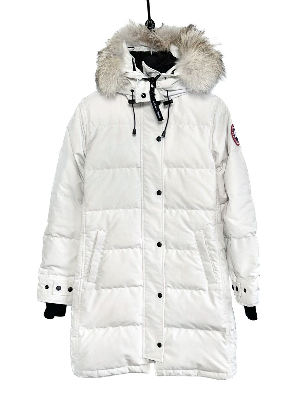 Canada Goose Canada Goose Ivory Shelbourne Down Parka With Fur Trim Size S / US 4 / IT 40 - 1 Thumbnail