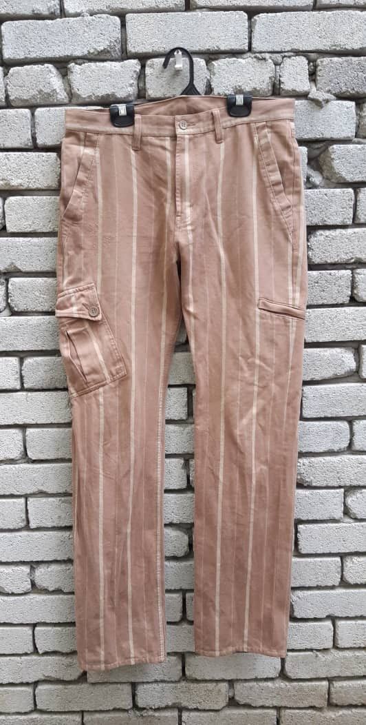 Japanese Brand PPFM Cargo striped pants Size US 32 / EU 48 - 1 Thumbnail