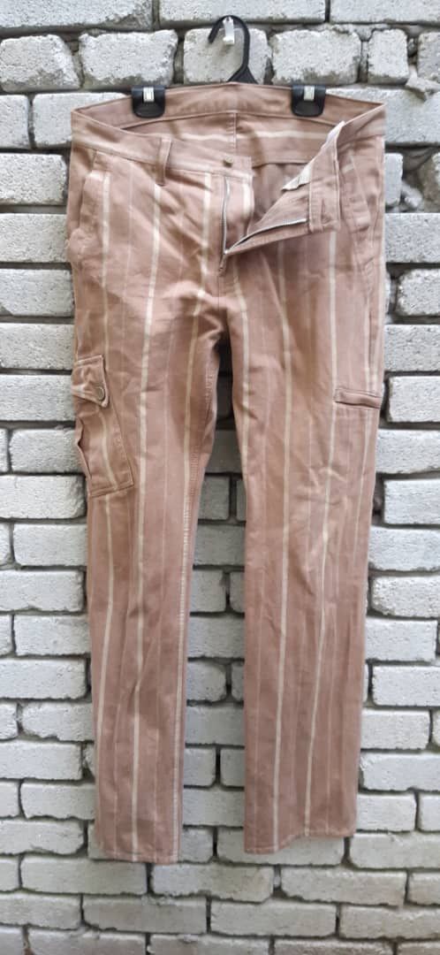Japanese Brand PPFM Cargo striped pants Size US 32 / EU 48 - 6 Thumbnail