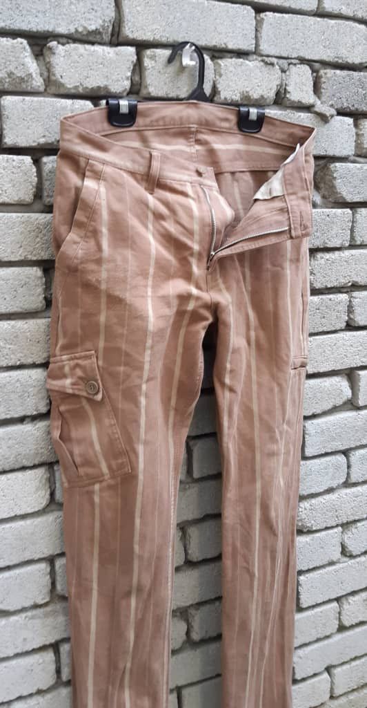 Japanese Brand PPFM Cargo striped pants Size US 32 / EU 48 - 2 Thumbnail