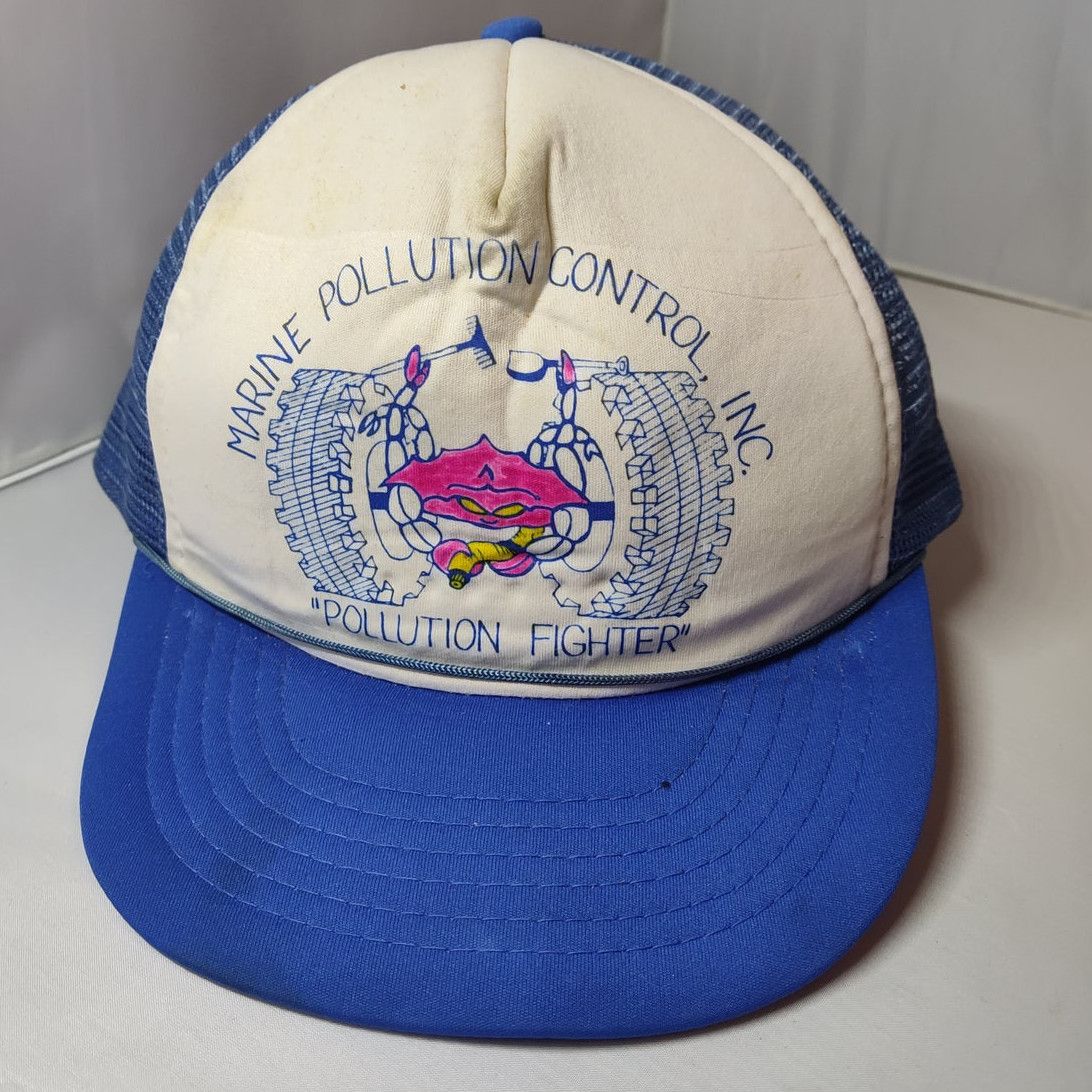 Vintage Vintage Marine Pollution Control Fighter Trucker Mesh hat | Grailed