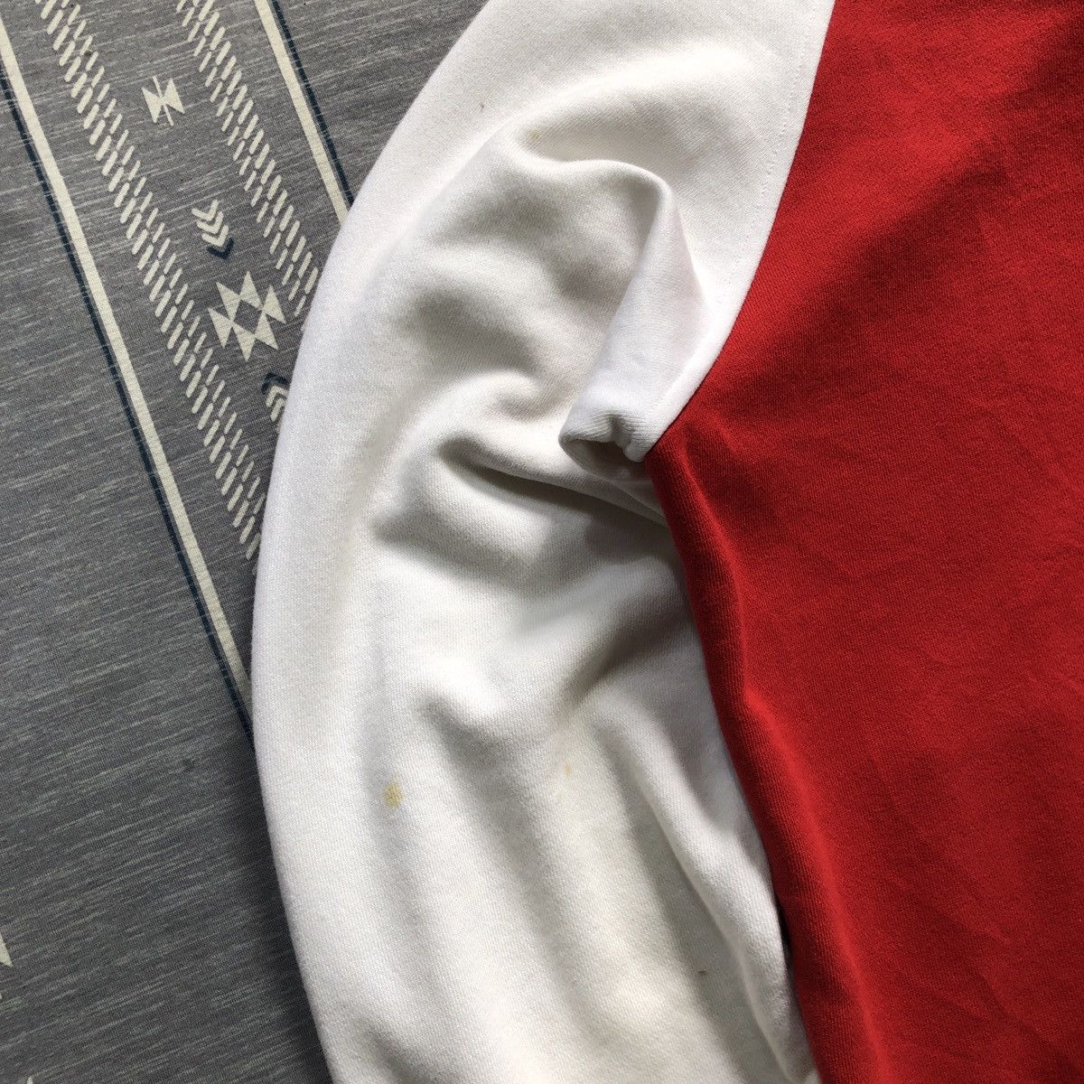 Beams Plus Beams Japan Red Two Tone Varsity Hoodie Jacket Size US L / EU 52-54 / 3 - 7 Thumbnail