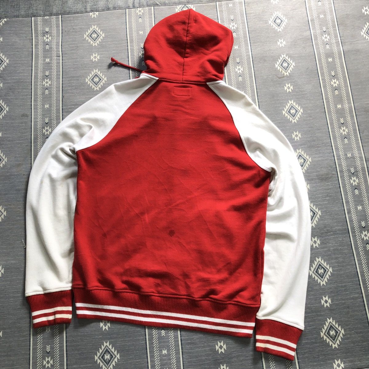 Beams Plus Beams Japan Red Two Tone Varsity Hoodie Jacket Size US L / EU 52-54 / 3 - 2 Thumbnail