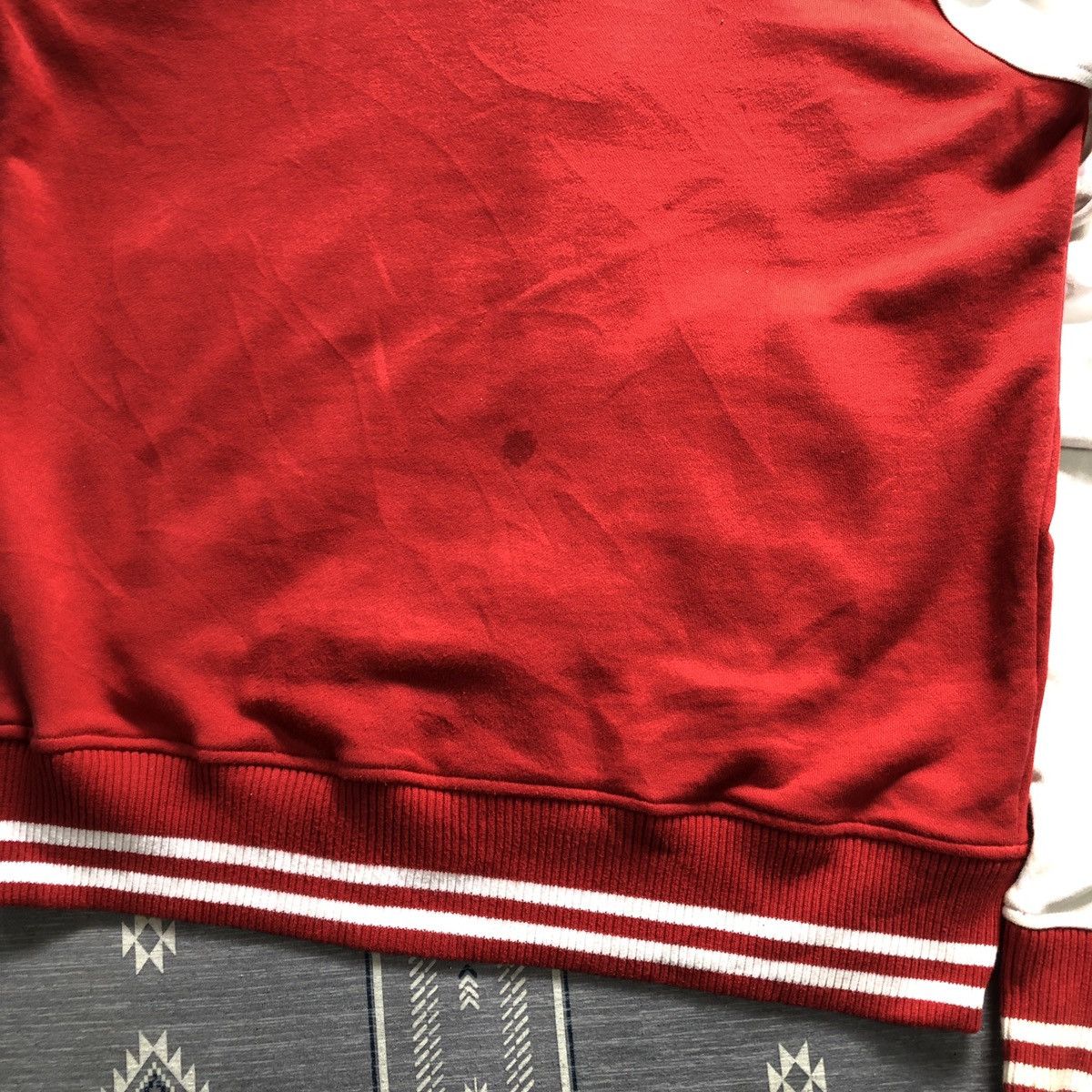 Beams Plus Beams Japan Red Two Tone Varsity Hoodie Jacket Size US L / EU 52-54 / 3 - 8 Thumbnail