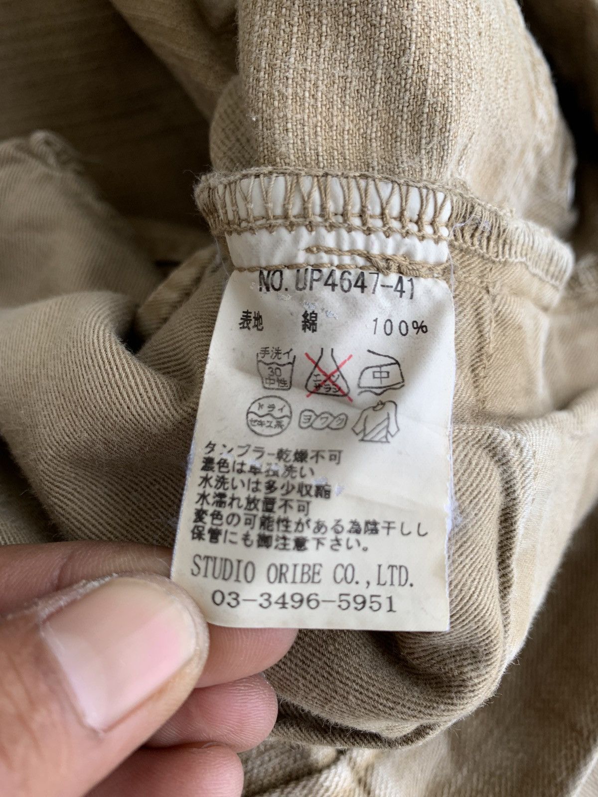 Japanese Brand Vintage Japanese Brand Studio Oribe Five Co Ltd Size US 32 / EU 48 - 12 Thumbnail