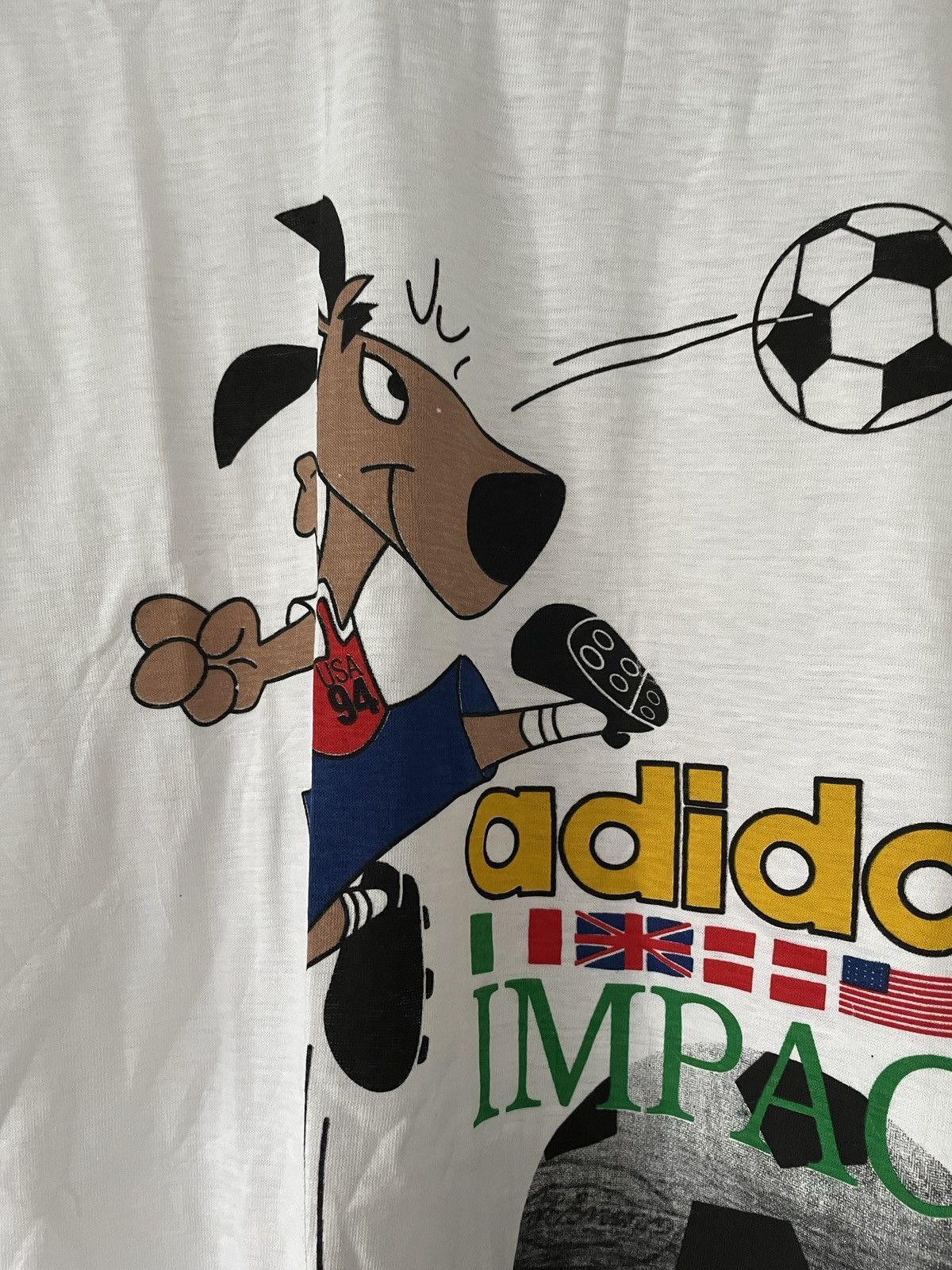 Adidas × Vintage Vintage Adidas Brand New World Cup USA Licensed T-Shirt tee Size US XL / EU 56 / 4 - 5 Thumbnail