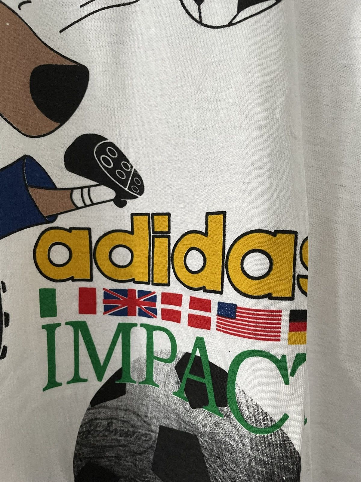 Adidas × Vintage Vintage Adidas Brand New World Cup USA Licensed T-Shirt tee Size US XL / EU 56 / 4 - 4 Thumbnail