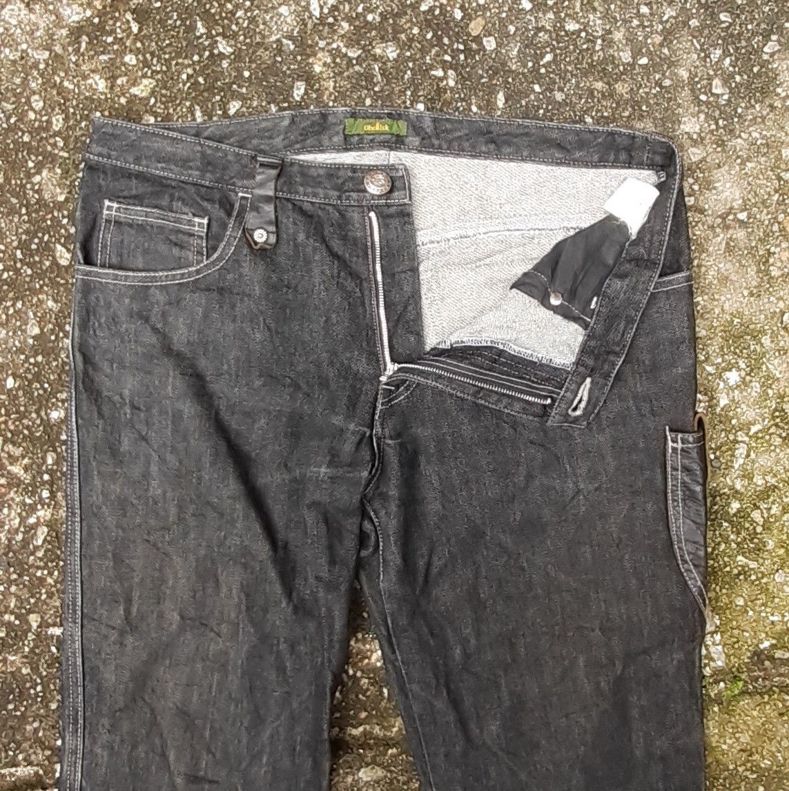 Japanese Brand Japanese Brand Obelisk Leather Bootcut Pants Size US 32 / EU 48 - 13 Thumbnail