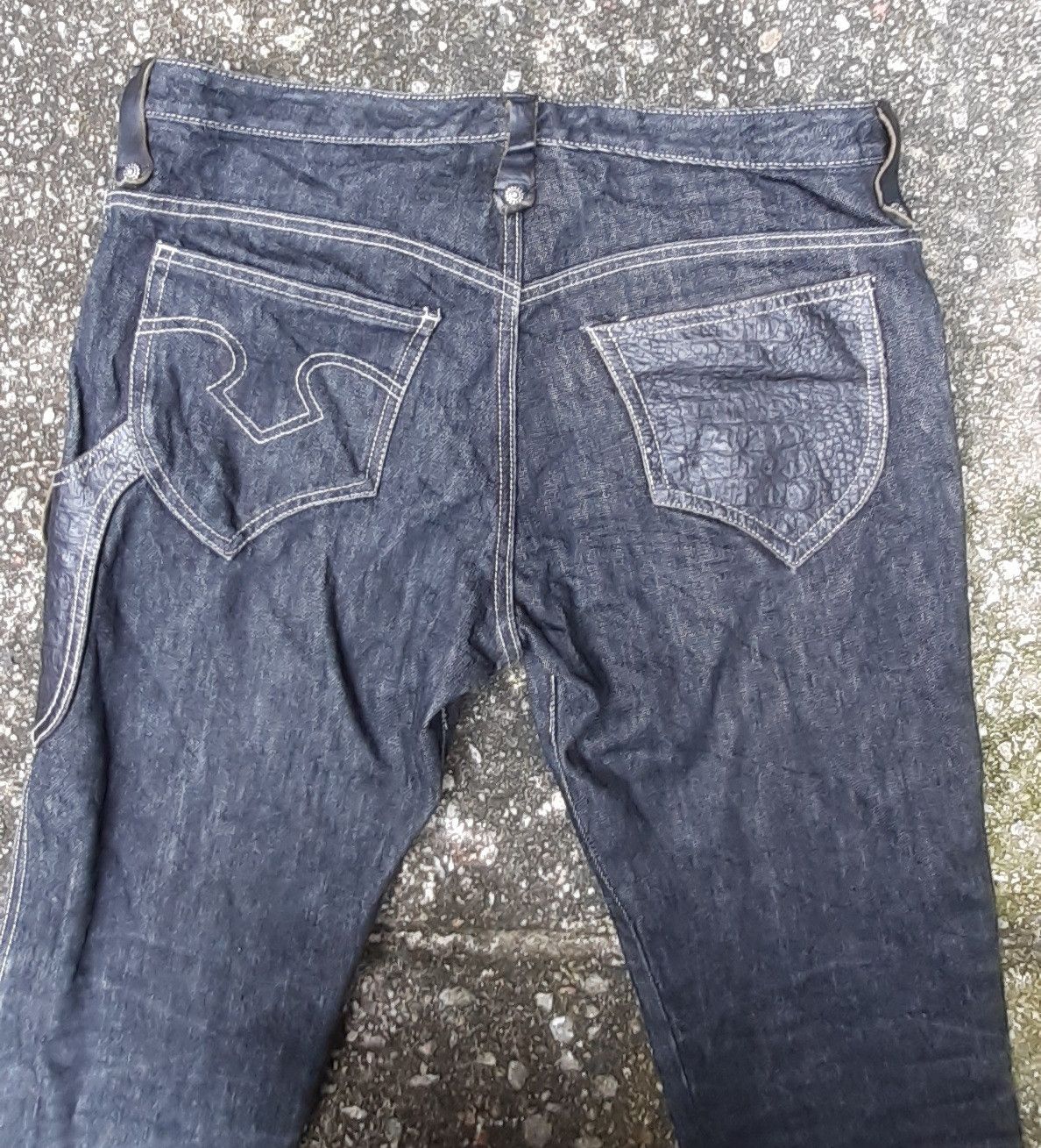 Japanese Brand Japanese Brand Obelisk Leather Bootcut Pants Size US 32 / EU 48 - 12 Thumbnail