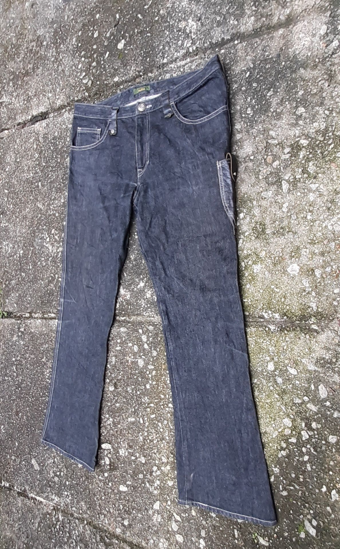 Japanese Brand Japanese Brand Obelisk Leather Bootcut Pants Size US 32 / EU 48 - 3 Thumbnail